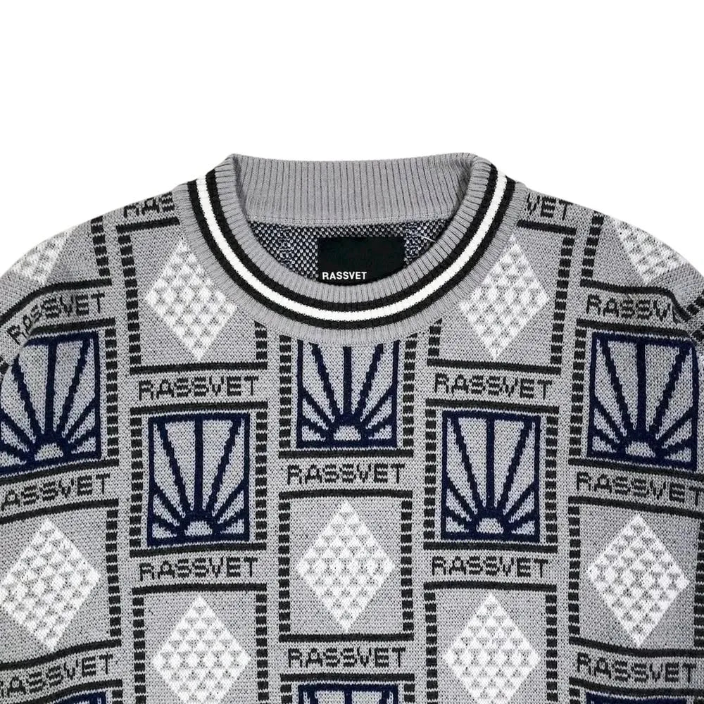 RASSVET / PATTERN LOGO JACQUARD SWEATER K (PACC15N002)