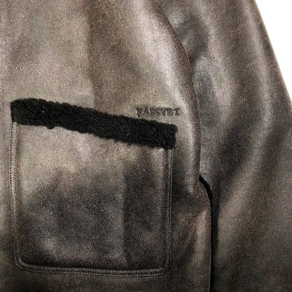 RASSVET / FAUX SHEARLING COAT LEATHER (PACC15C005)