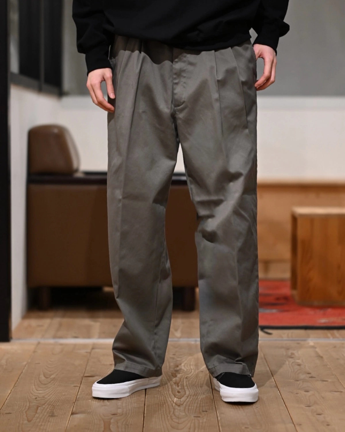 COOTIE PRODUCTIONS® / Wespoint 2 Tuck Easy Trousers (CTE-25A124)