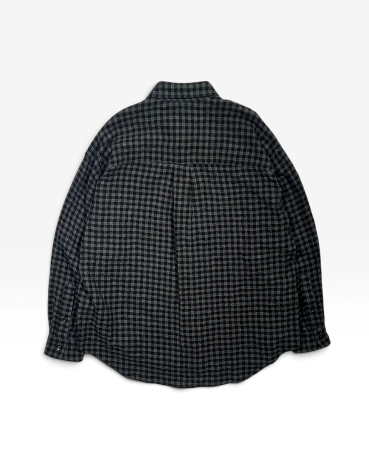 is-ness / Ripple Check Shirt (26AW_10_UN22SHLS02-C)