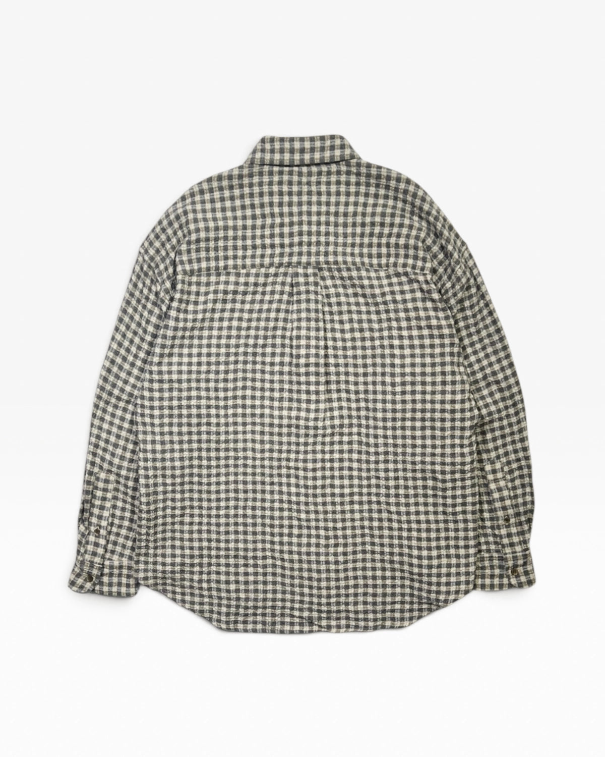 is-ness / Ripple Check Shirt (26AW_10_UN22SHLS02-C)