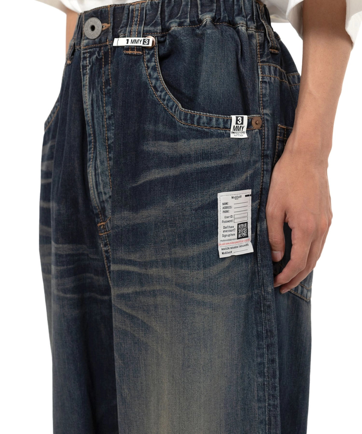 Maison MIHARA YASUHIRO / LIGHT DENIM WIDE PANTS ( J14PT123)