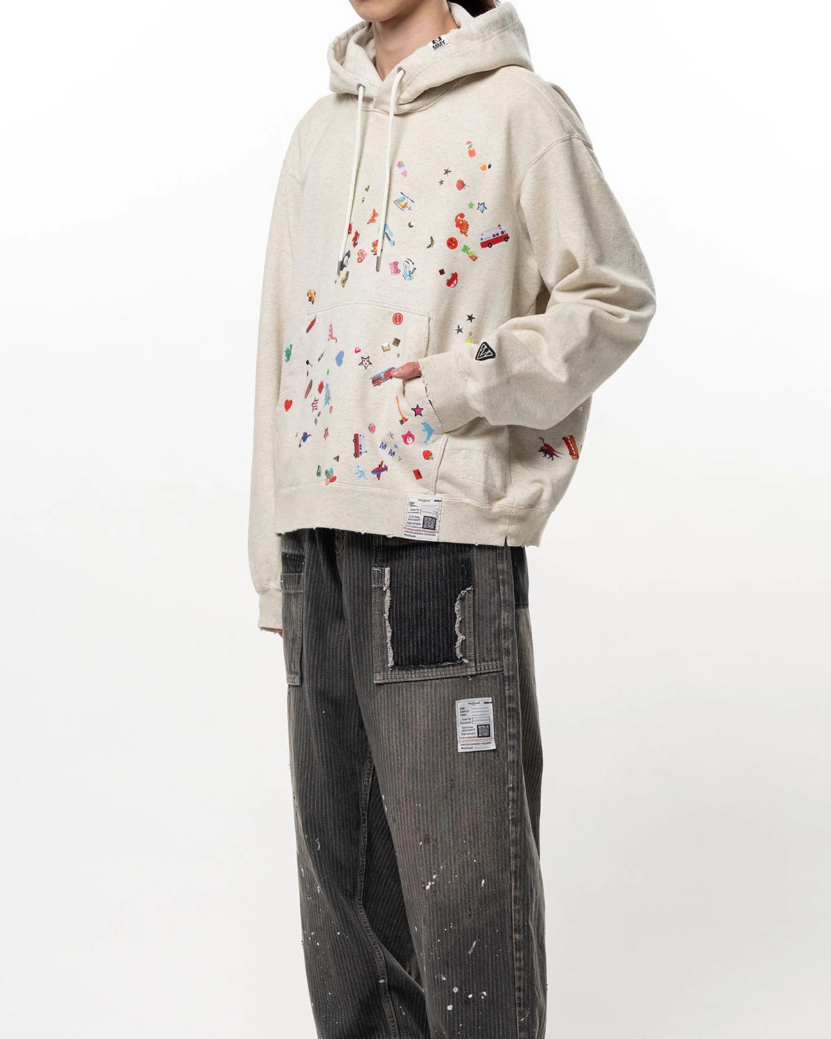 Maison MIHARA YASUHIRO / Kids Sticker Printed Hoodie (J16HD731)