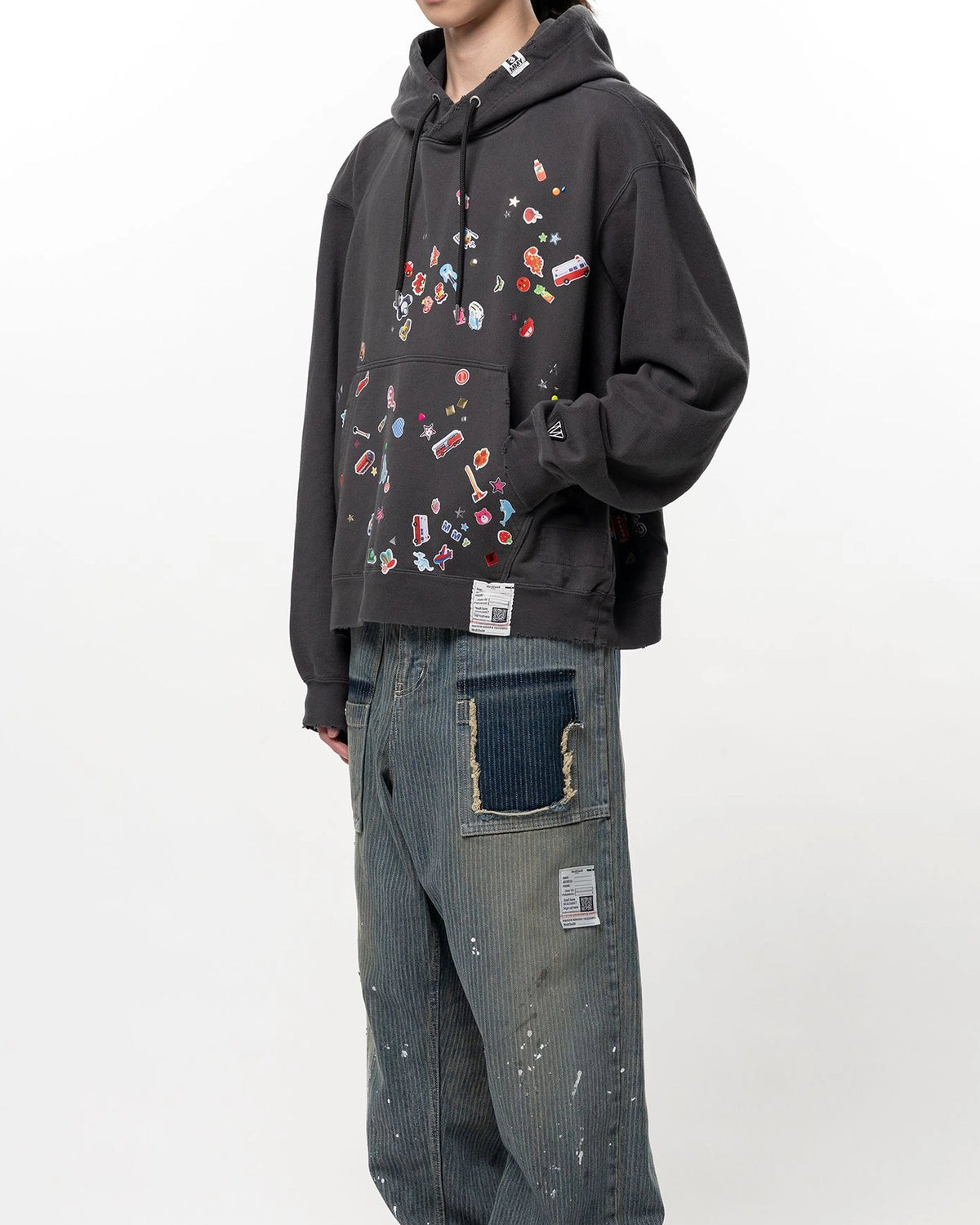 Maison MIHARA YASUHIRO / Kids Sticker Printed Hoodie (J16HD731)