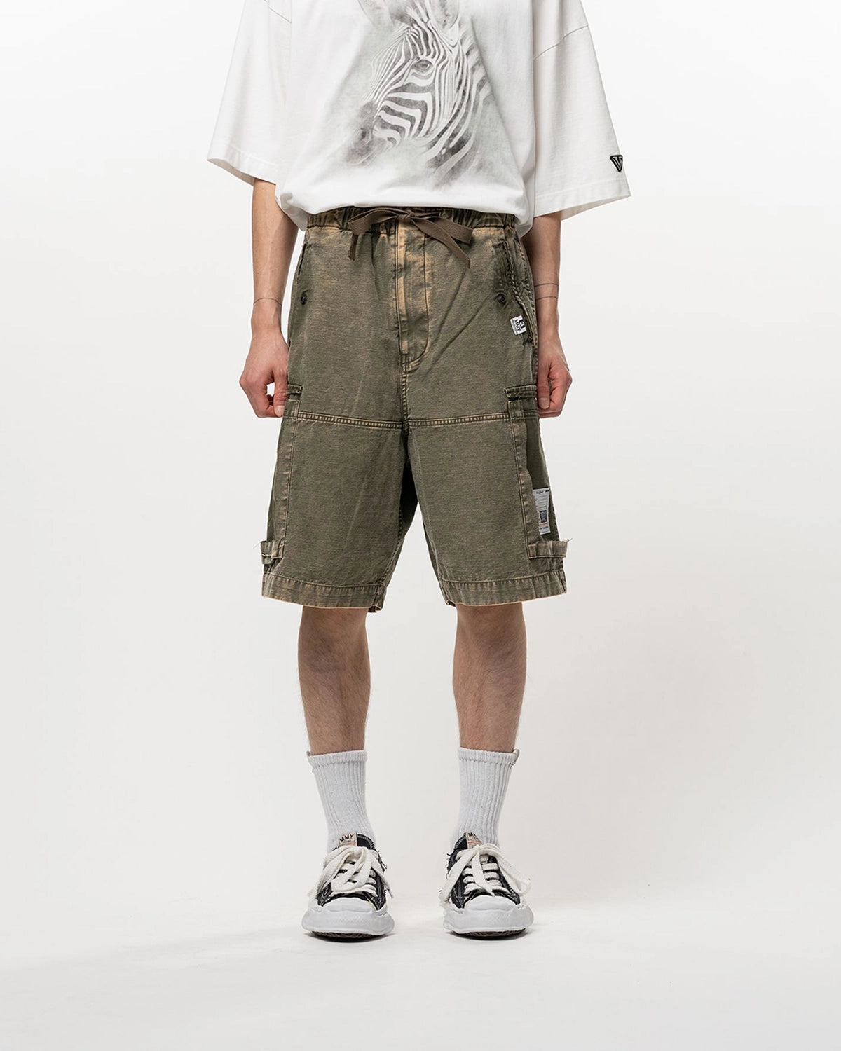 メゾンミハラヤスヒロ　コットンサテンワイドショーツ　BTS SUGA着用 Maison MIHARA YASUHIRO(メゾンミハラヤスヒロ) / Cotton Satin Cargo
