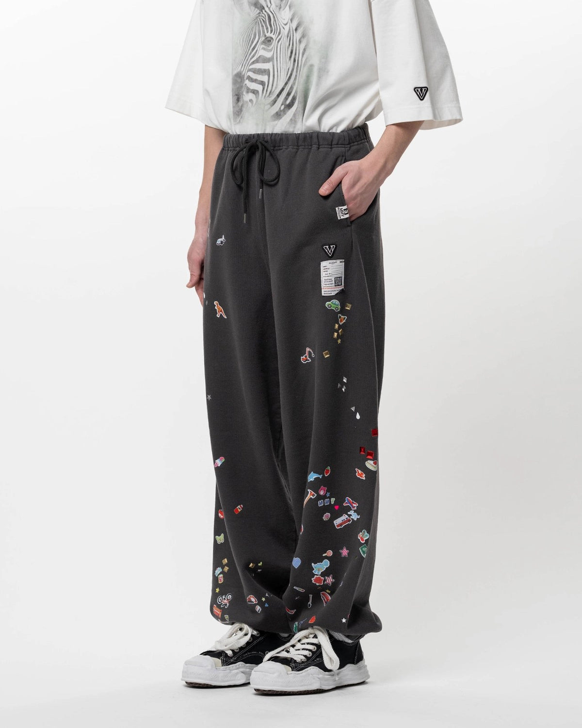 Maison MIHARA YASUHIRO / Kids Sticker Printed Sweat Pants (J16PT732)