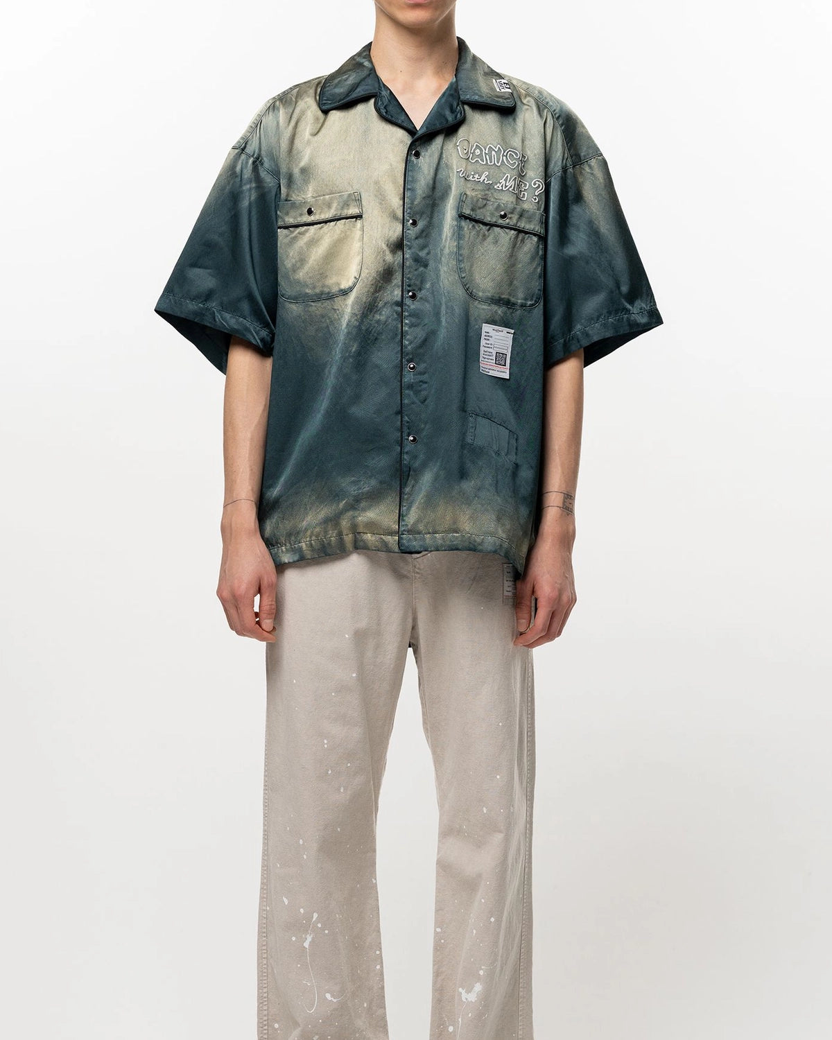 Maison MIHARA YASUHIRO / Sun Faded Like Satin Shirt (J16SH183)