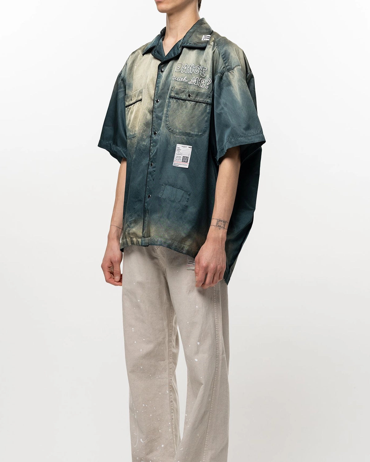 Maison MIHARA YASUHIRO / Sun Faded Like Satin Shirt (J16SH183)