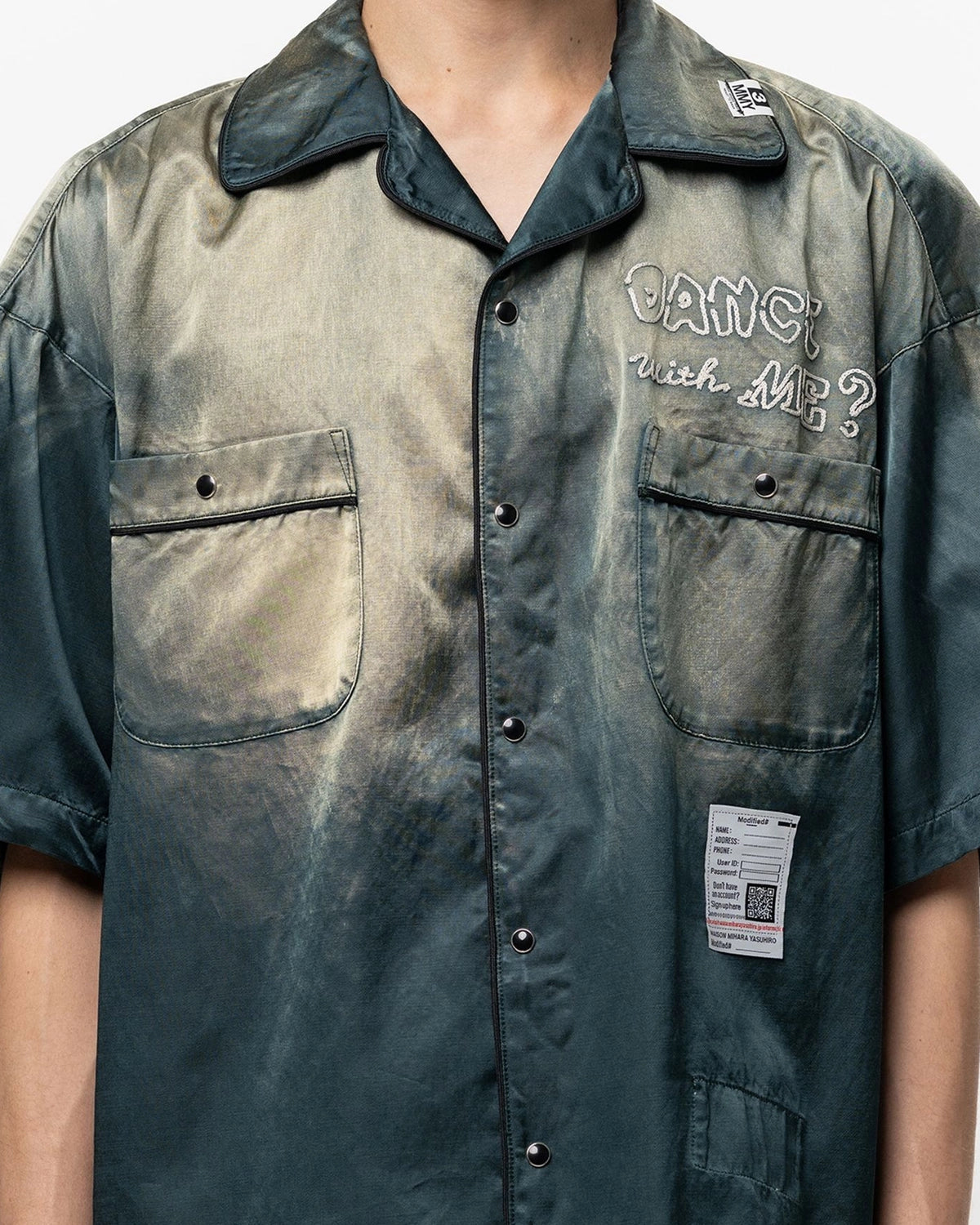 Maison MIHARA YASUHIRO / Sun Faded Like Satin Shirt (J16SH183)