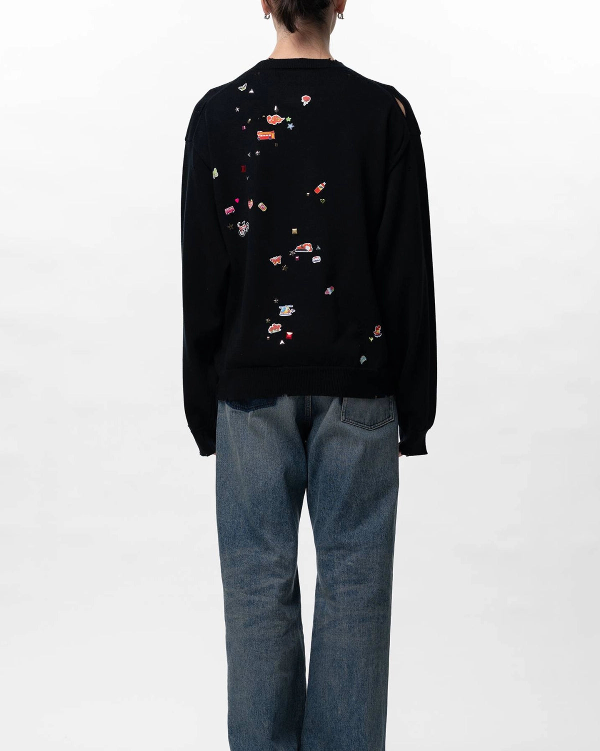 Maison MIHARA YASUHIRO / Kids Sticker Printed Knit Sweater (J16SW700)