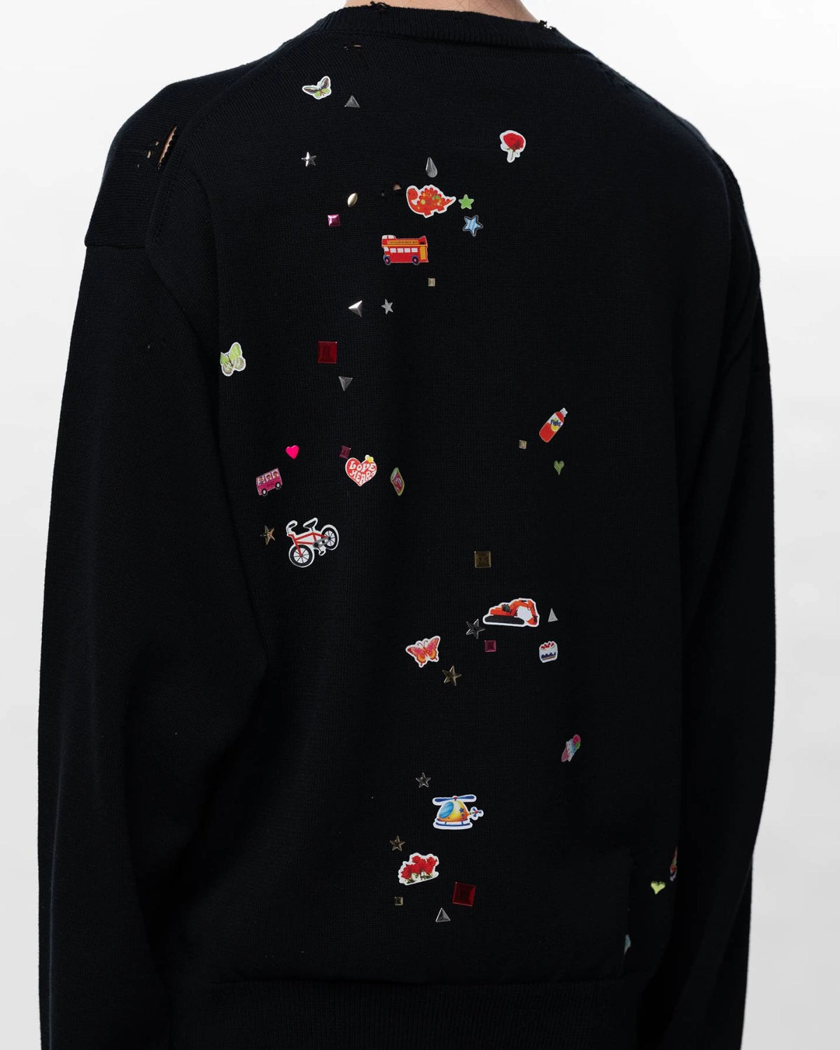 Maison MIHARA YASUHIRO / Kids Sticker Printed Knit Sweater (J16SW700)