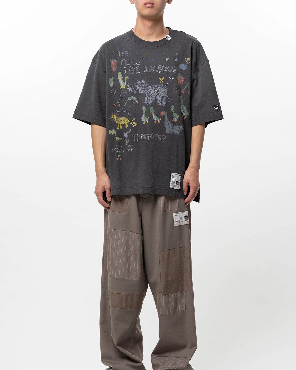 Maison MIHARA YASUHIRO / Kids Doodle Printed T-shirt (J16TS831)