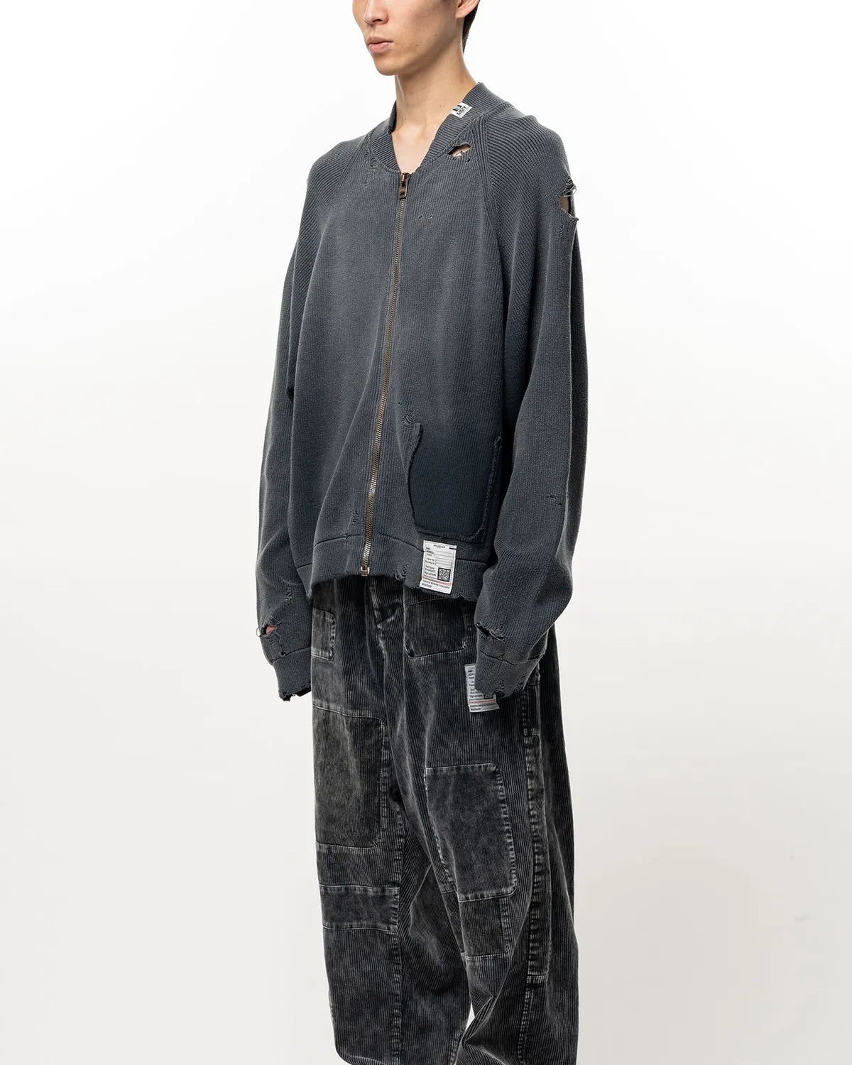 Maison MIHARA YASUHIRO / Sun Faded Like Knit Cardigan (J17CD701)
