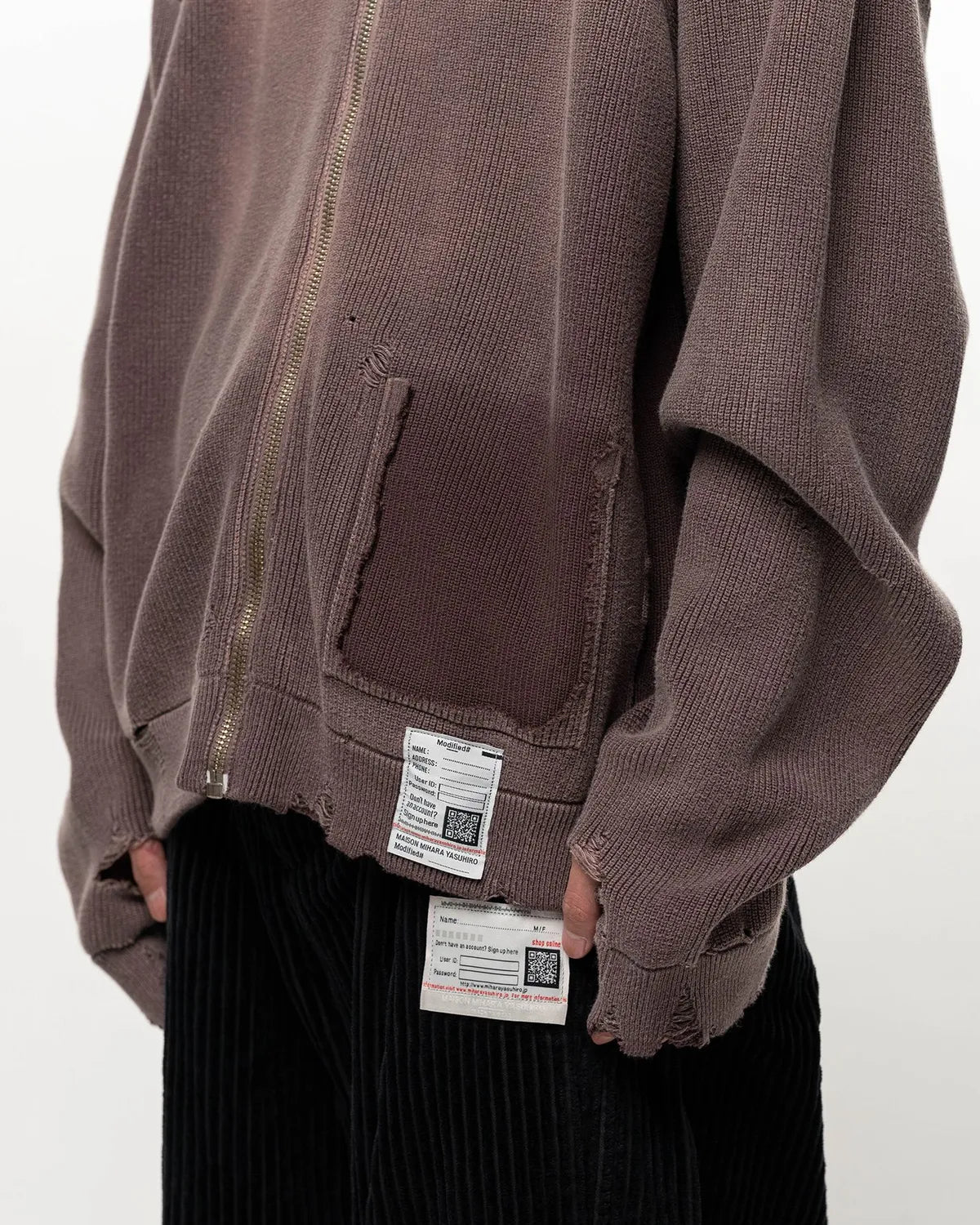 Maison MIHARA YASUHIRO / Sun Faded Like Knit Cardigan (J17CD701)