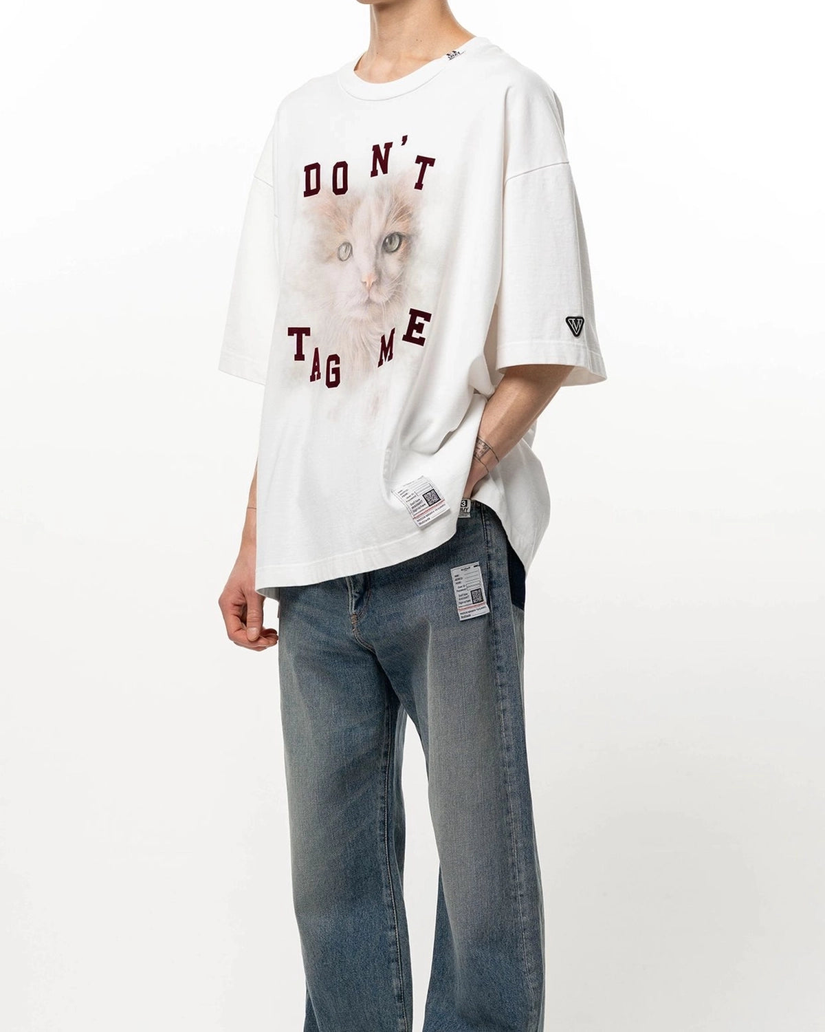 Maison MIHARA YASUHIRO / Cat Printed T-shirt (J17TS823)