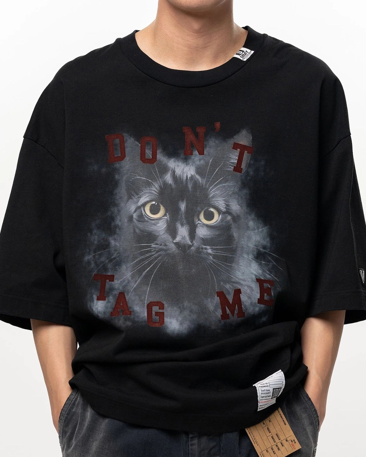 Maison MIHARA YASUHIRO / Cat Printed T-shirt (J17TS823)
