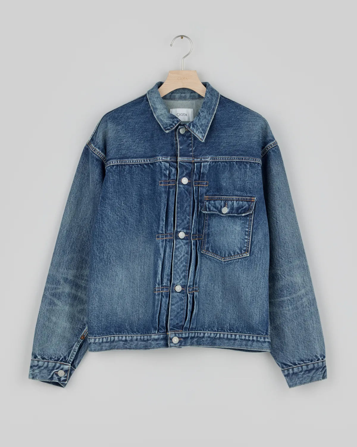 CIOTA / Single Pocket Denim Jacket (JKLM-301-NIMDBL-D)