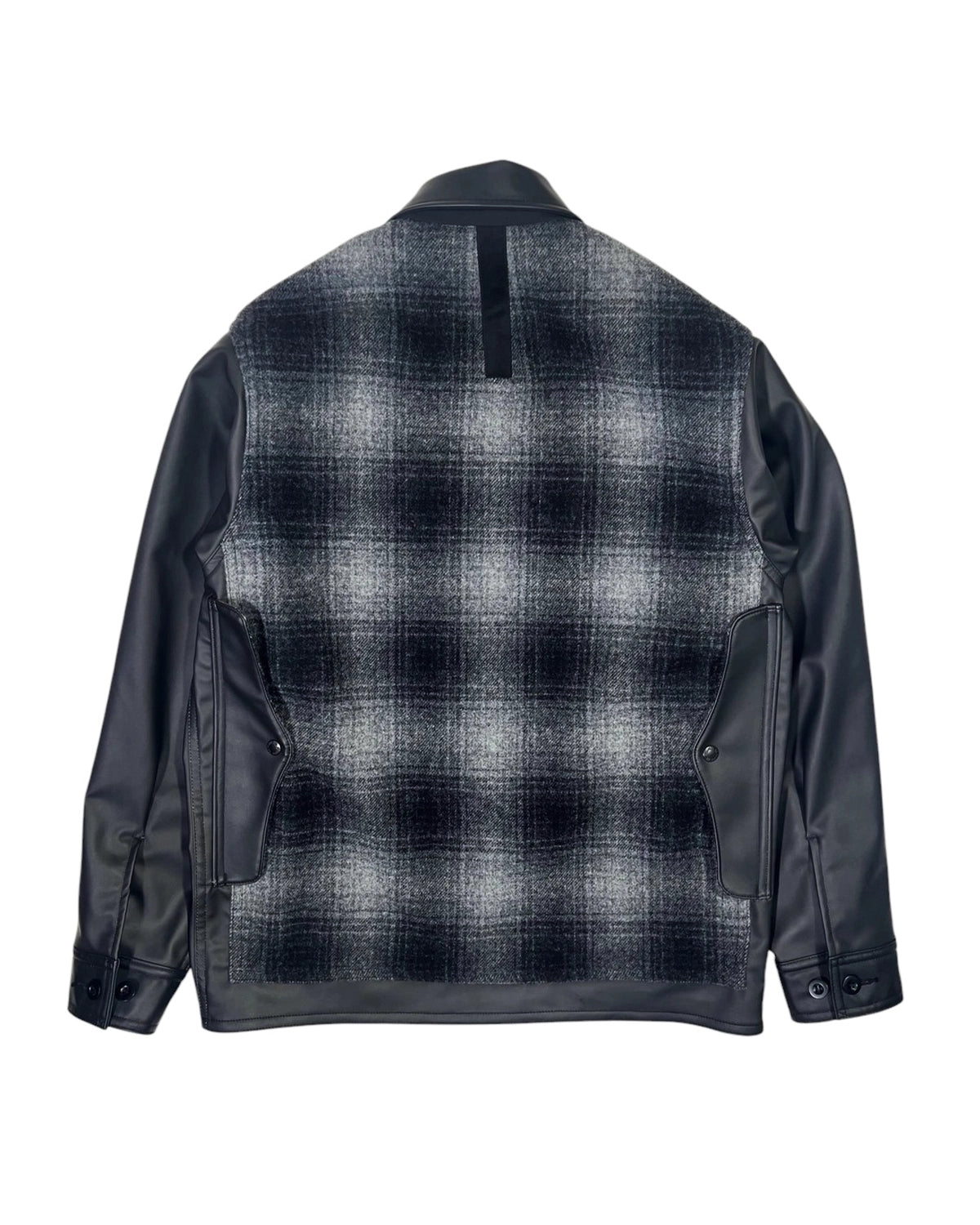 JUNYA WATANABE MAN / 合成皮革(ポリウレタン樹脂)×ウールモッサーチェック FILSON Wネーム (WP-J020-051)
