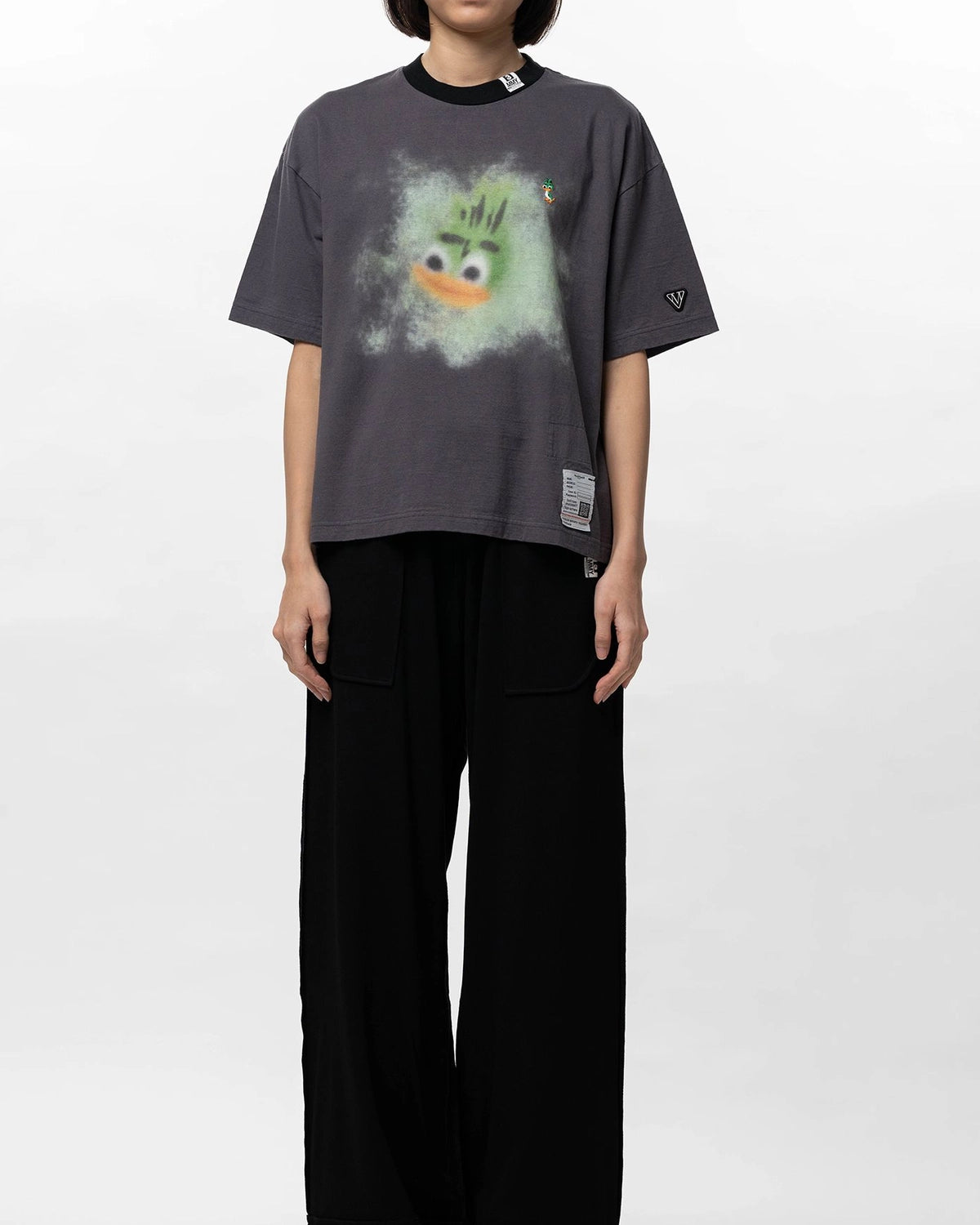 Maison MIHARA YASUHIRO / Leon Printed Ringer T-shirt -Women's- (K16TS771)