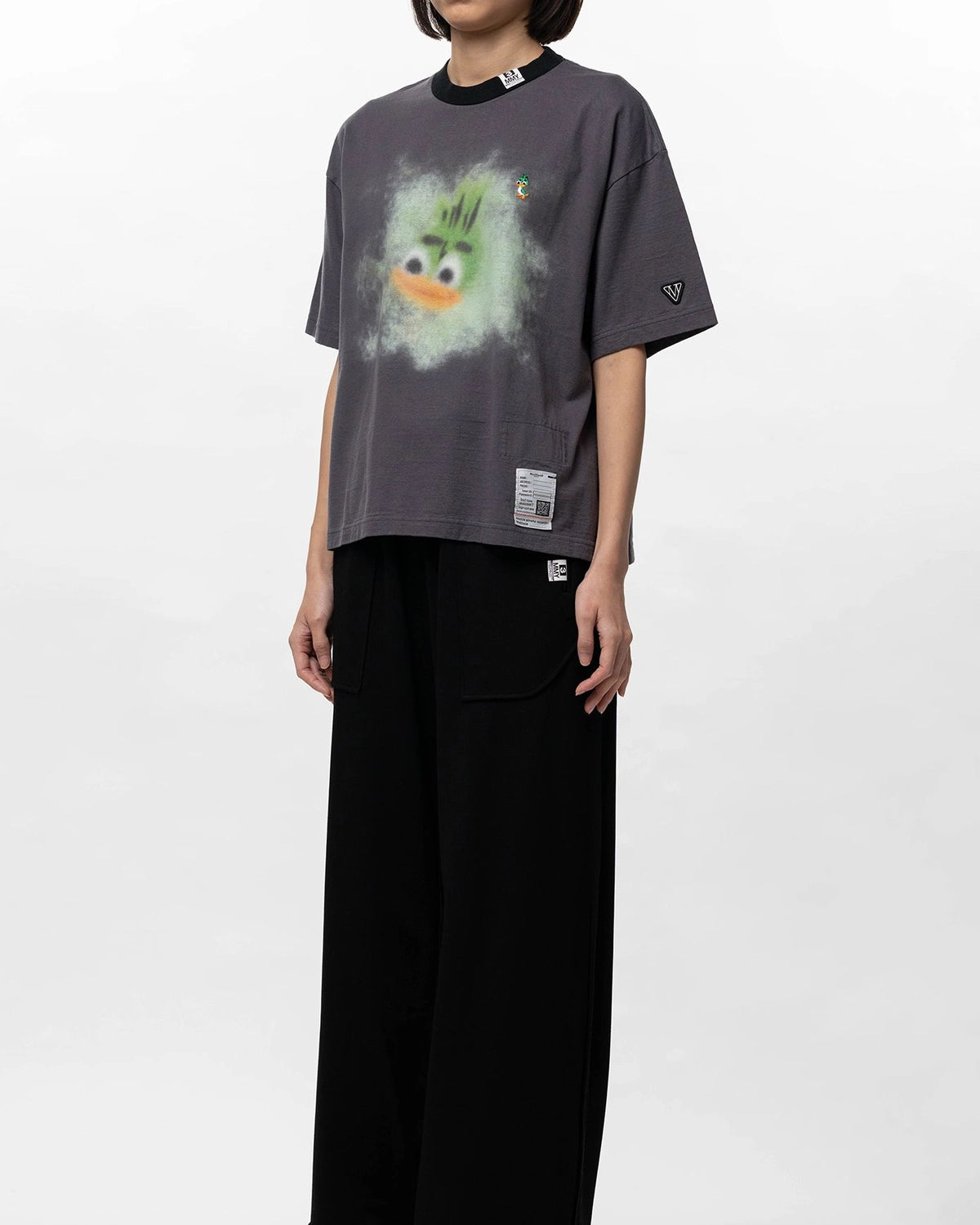 Maison MIHARA YASUHIRO / Leon Printed Ringer T-shirt -Women's- (K16TS771)