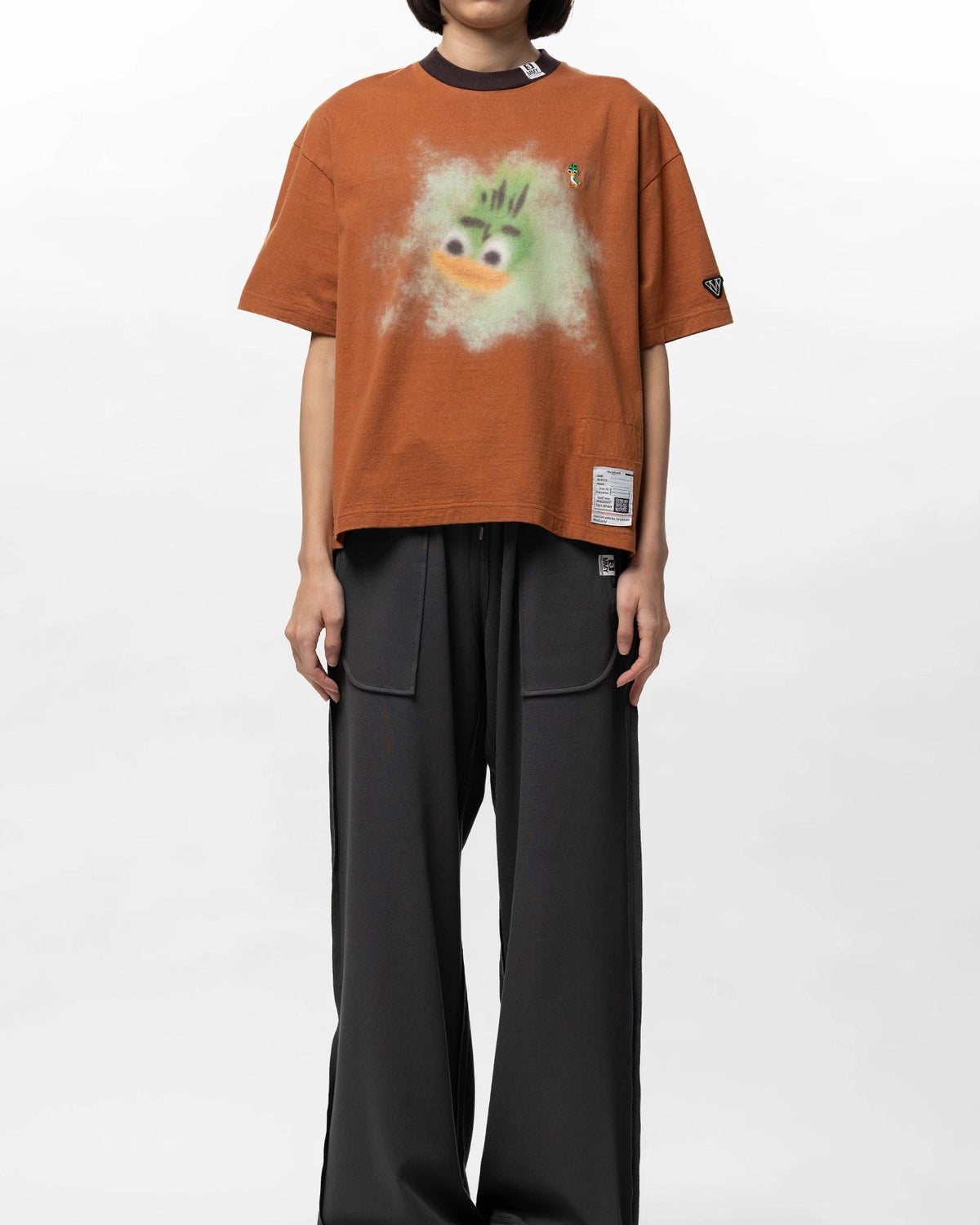 Maison MIHARA YASUHIRO / Leon Printed Ringer T-shirt -Women's- (K16TS771)