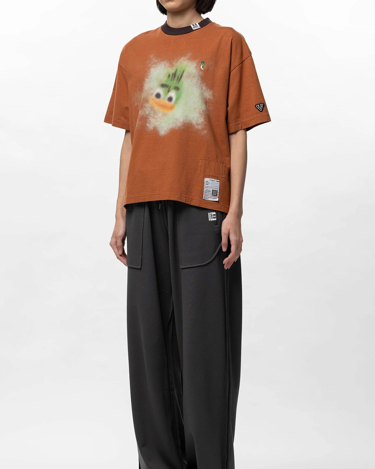 Maison MIHARA YASUHIRO / Leon Printed Ringer T-shirt -Women's- (K16TS771)