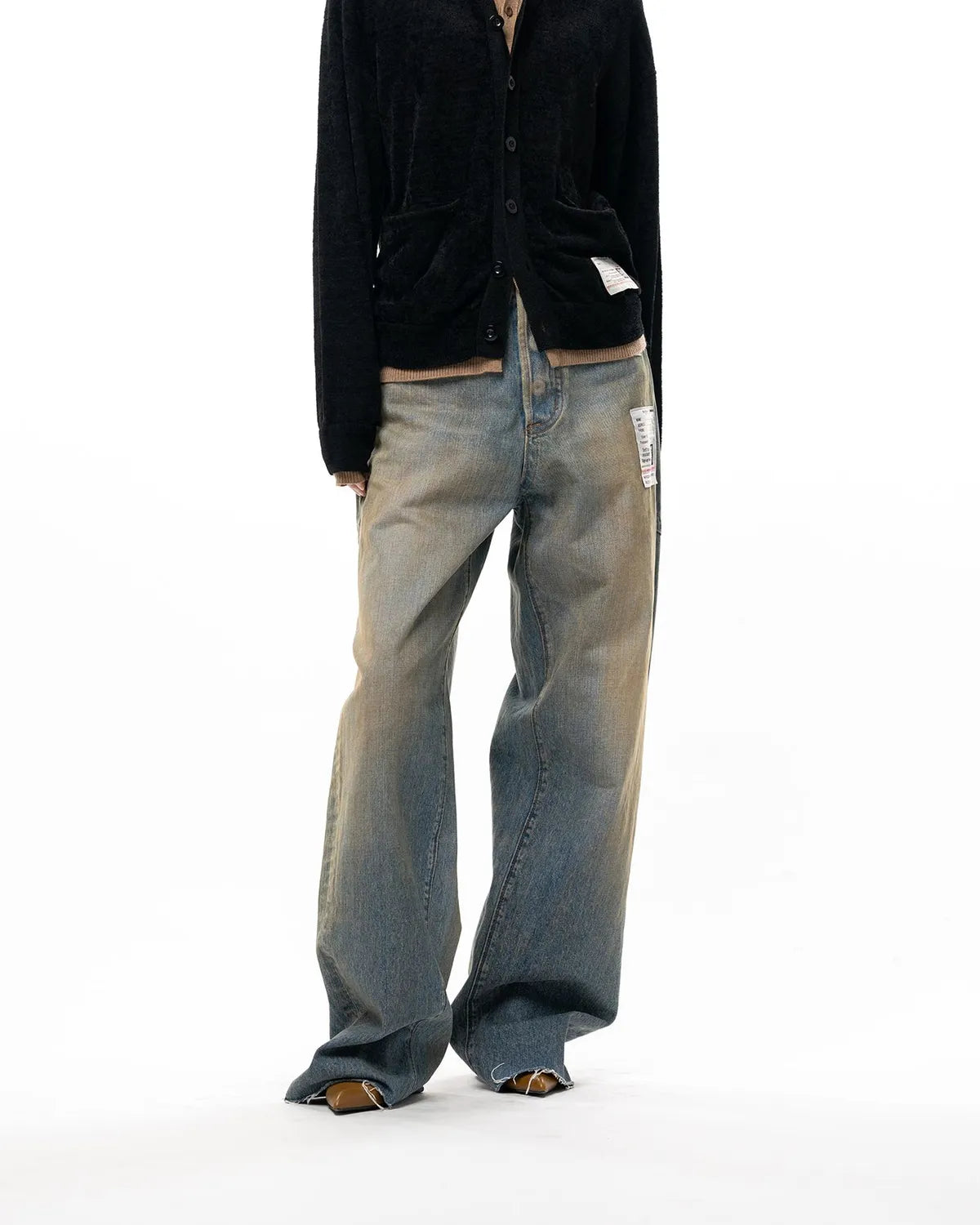 Maison MIHARA YASUHIRO / Amateur Sewn Like Wide Denim Pants -Women's- (K17PT352)