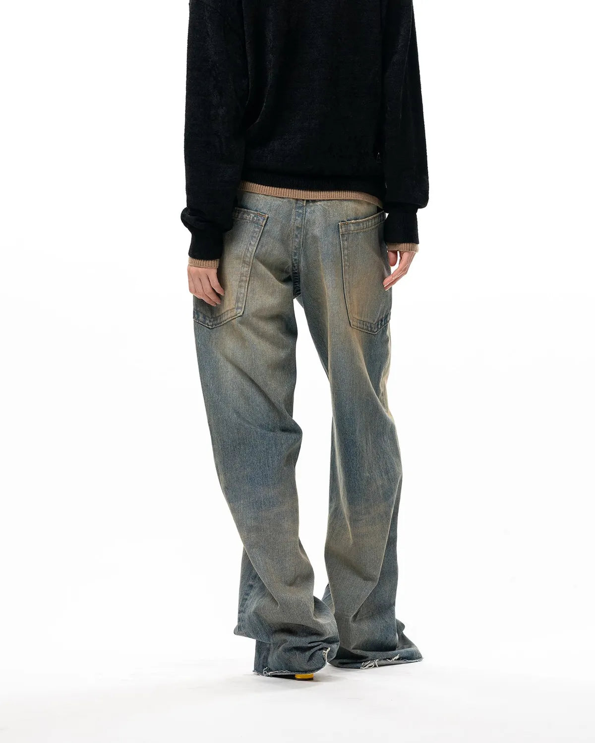 Maison MIHARA YASUHIRO / Amateur Sewn Like Wide Denim Pants -Women's- (K17PT352)