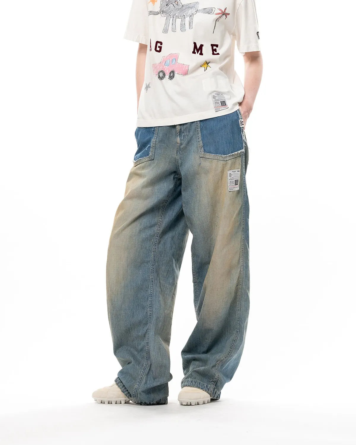 Maison MIHARA YASUHIRO / Cut-Out Pocket Denim Pants -Women's- (K17PT361)