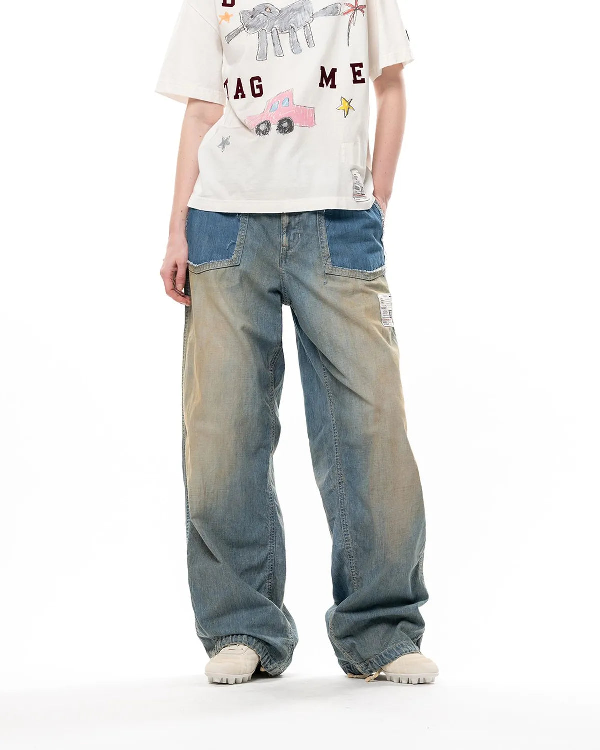 Maison MIHARA YASUHIRO / Cut-Out Pocket Denim Pants -Women's- (K17PT361)