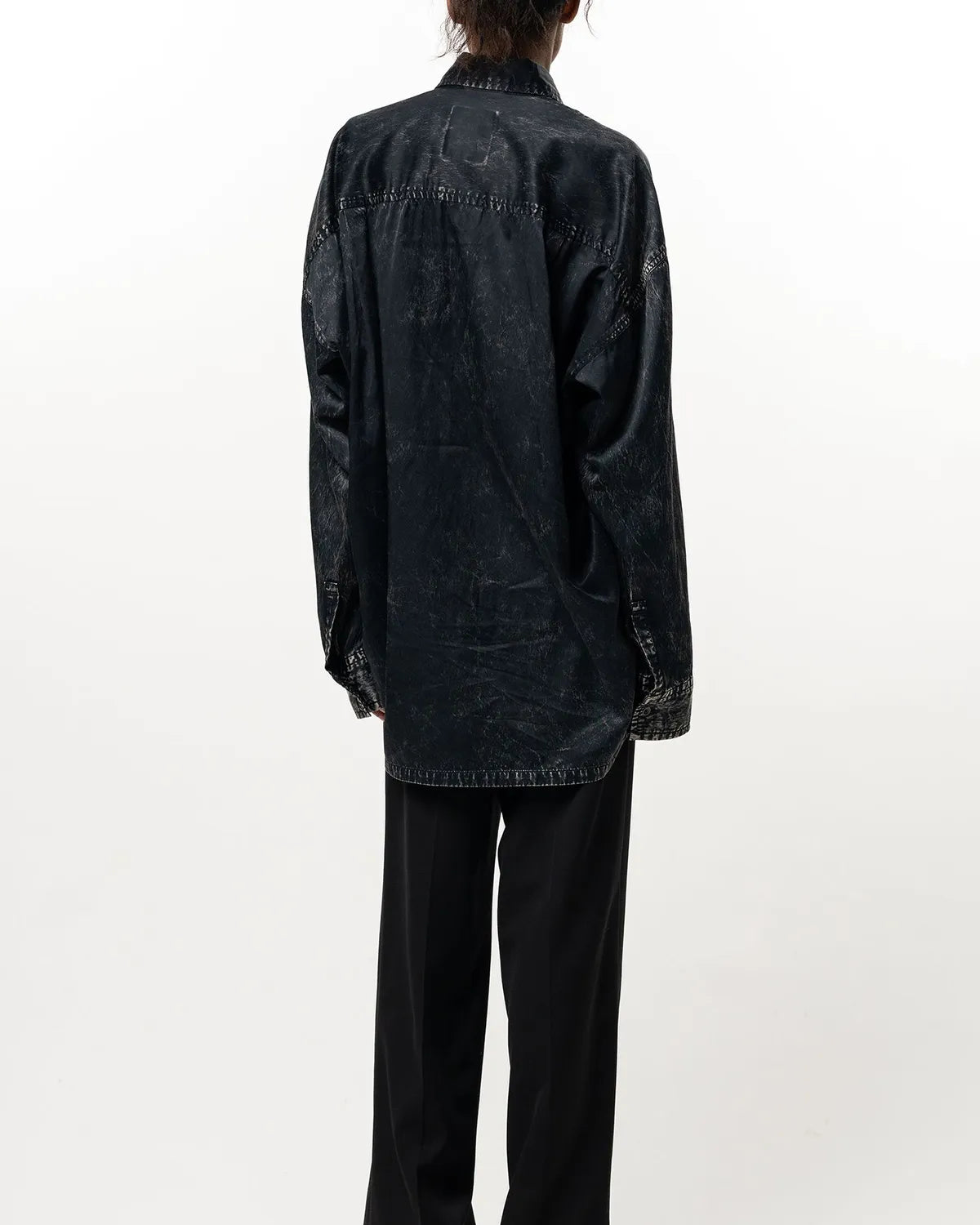 Maison MIHARA YASUHIRO / Vintage Like Satin Shirt (K17SH403)