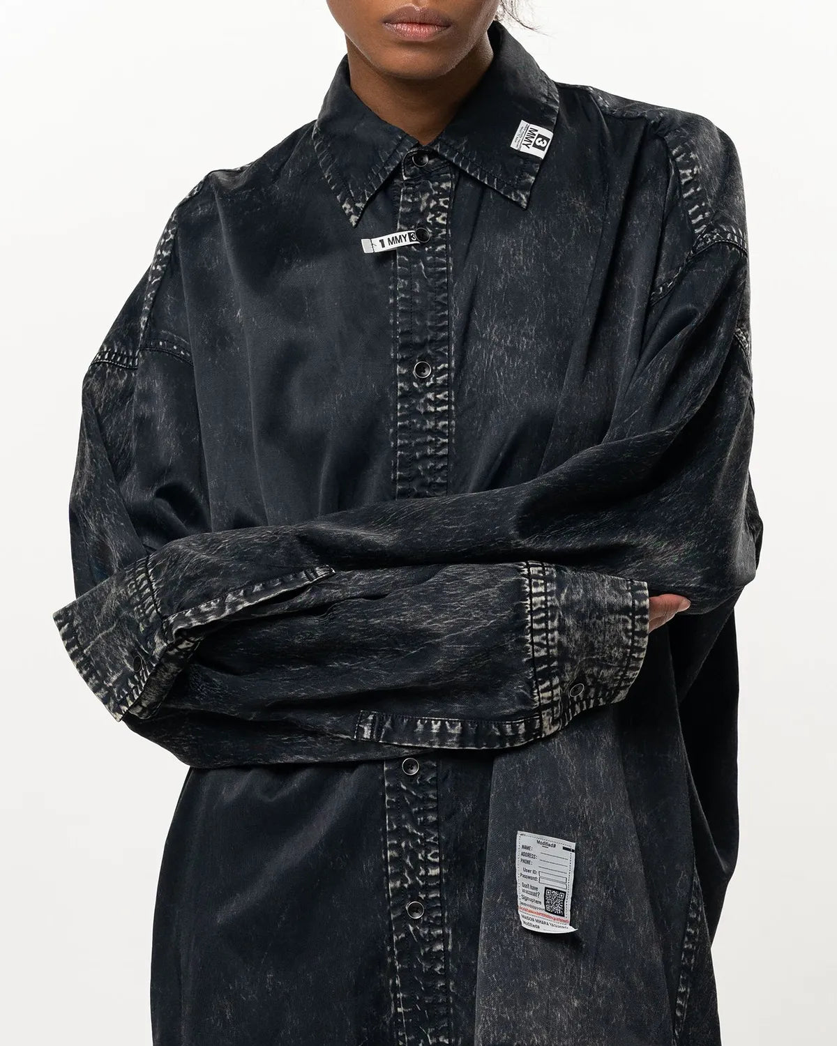 Maison MIHARA YASUHIRO / Vintage Like Satin Shirt (K17SH403)