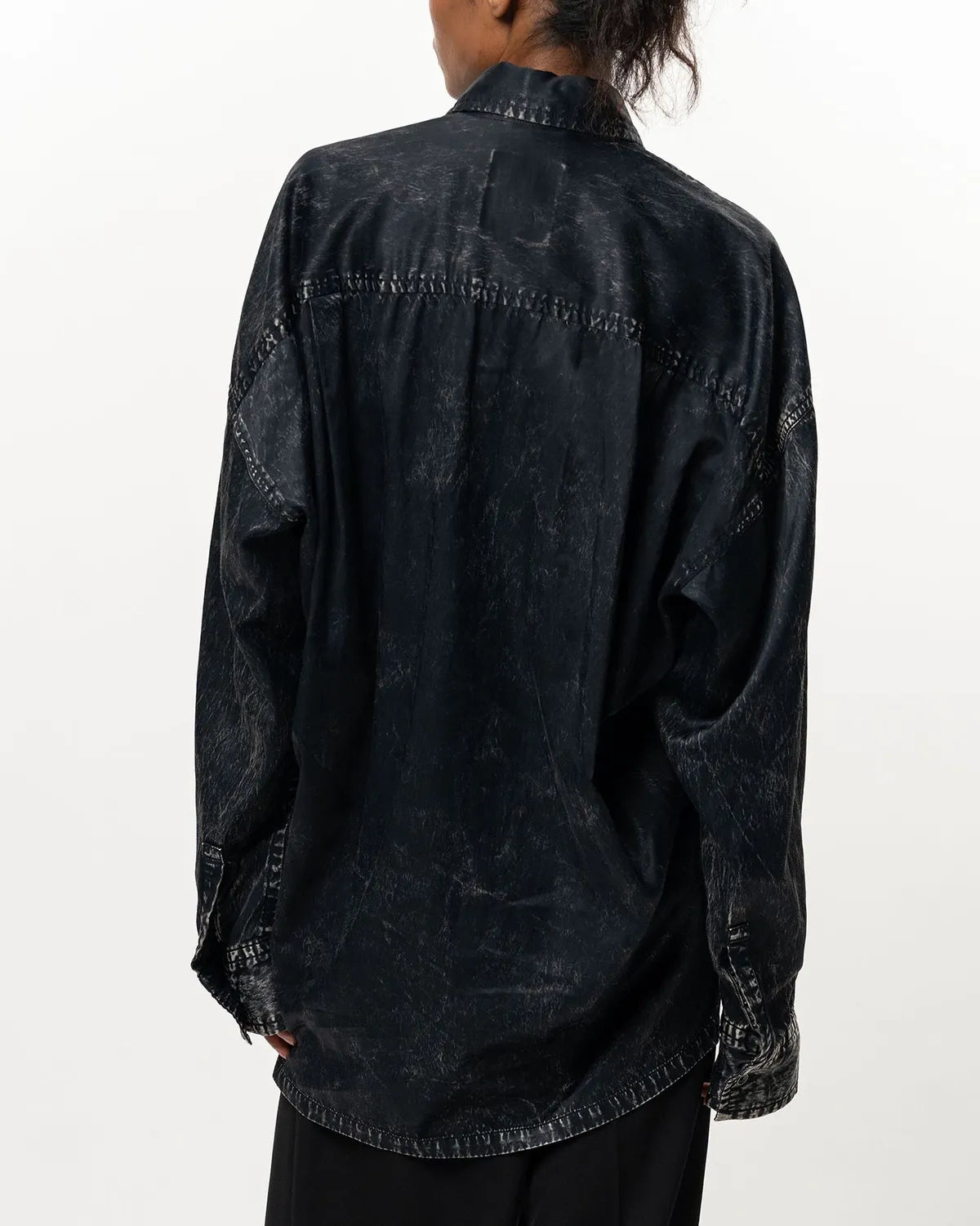 Maison MIHARA YASUHIRO / Vintage Like Satin Shirt (K17SH403)