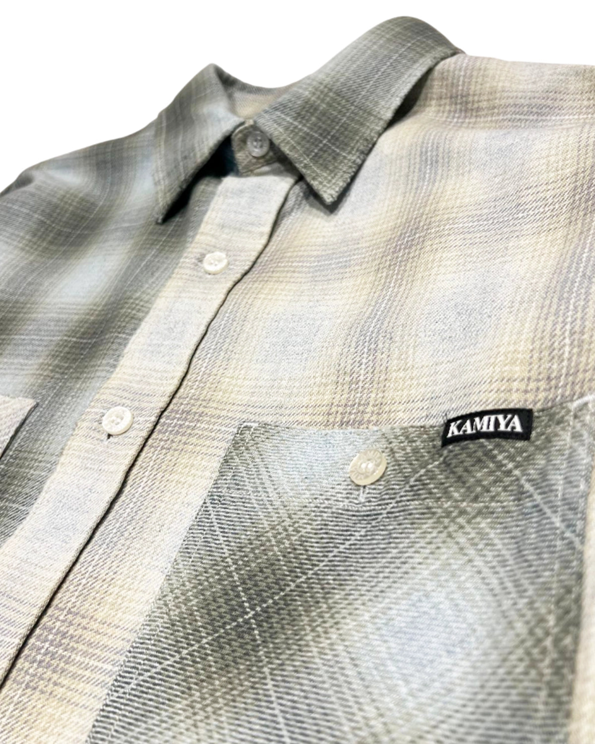 KAMIYA / Repaired Crazy Check Shirt (G16SH052)