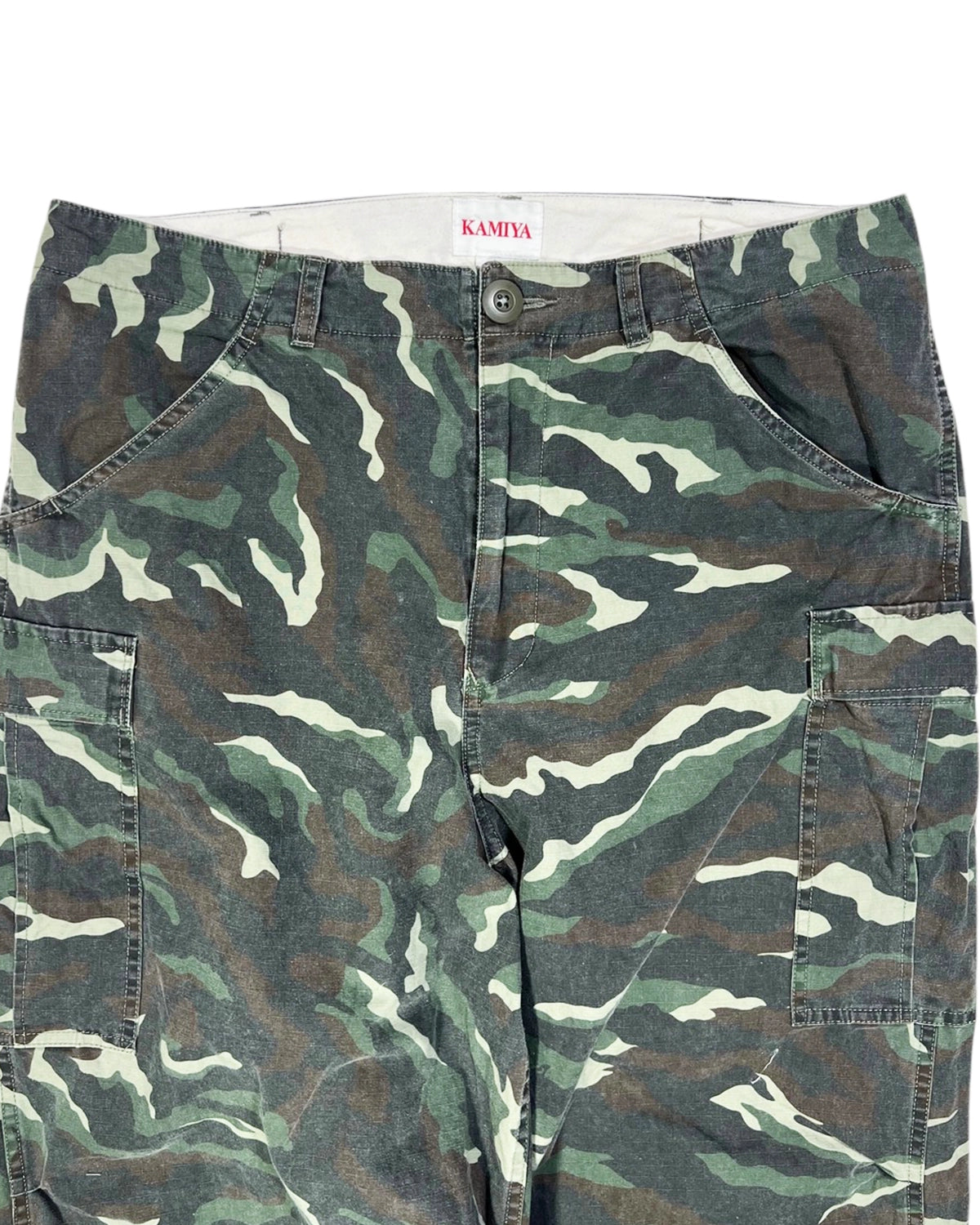 KAMIYA / Camo Wash Cargo Pants (G14PT016)