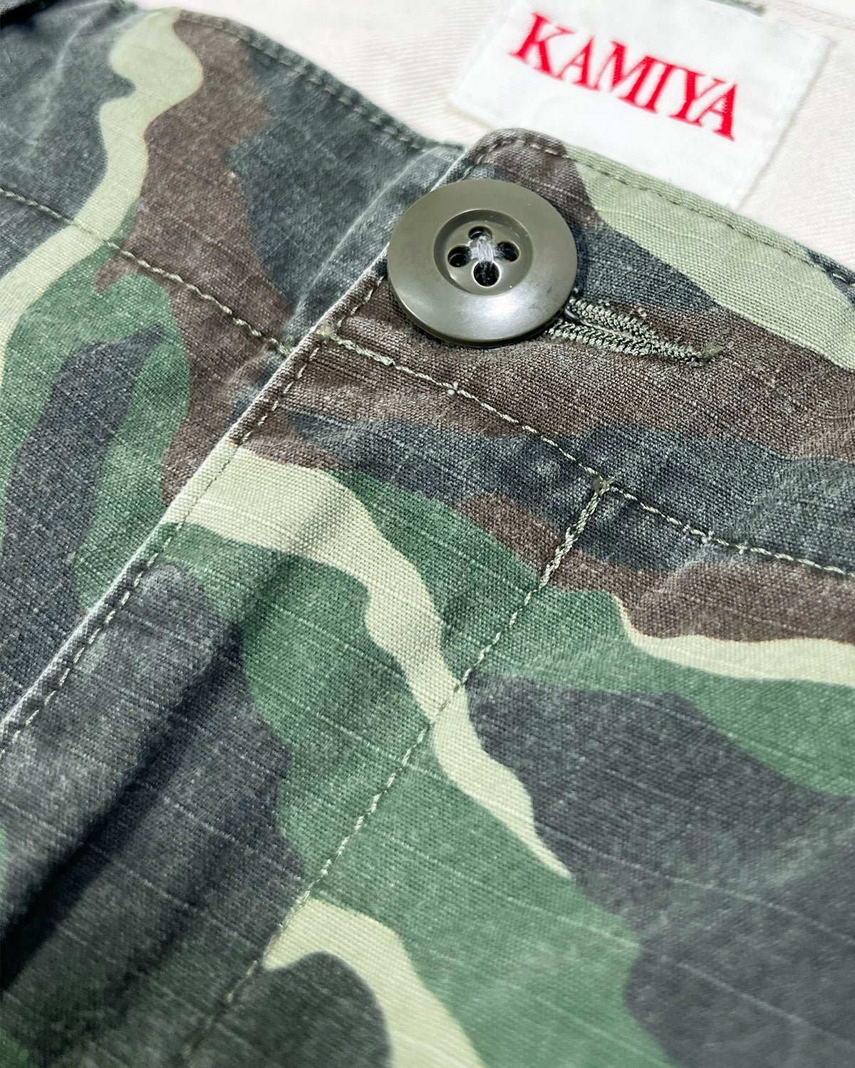 KAMIYA / Camo Wash Cargo Pants (G14PT016)