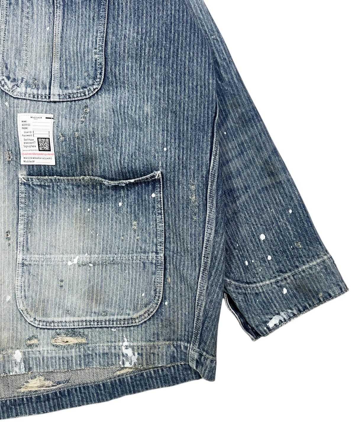 Maison MIHARA YASUHIRO / AGED CHORE JACKET (J14BL131)