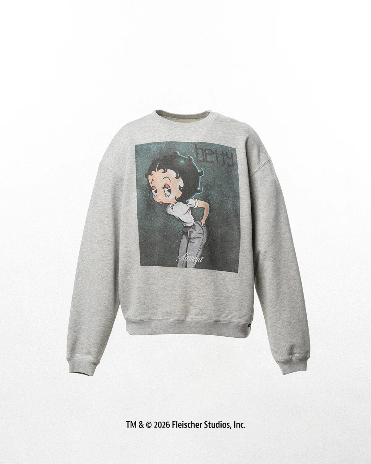 KAMIYA × Betty Boop TM の "I’m coming out" Betty BoopTM Sweat Pullover (G17PO106)