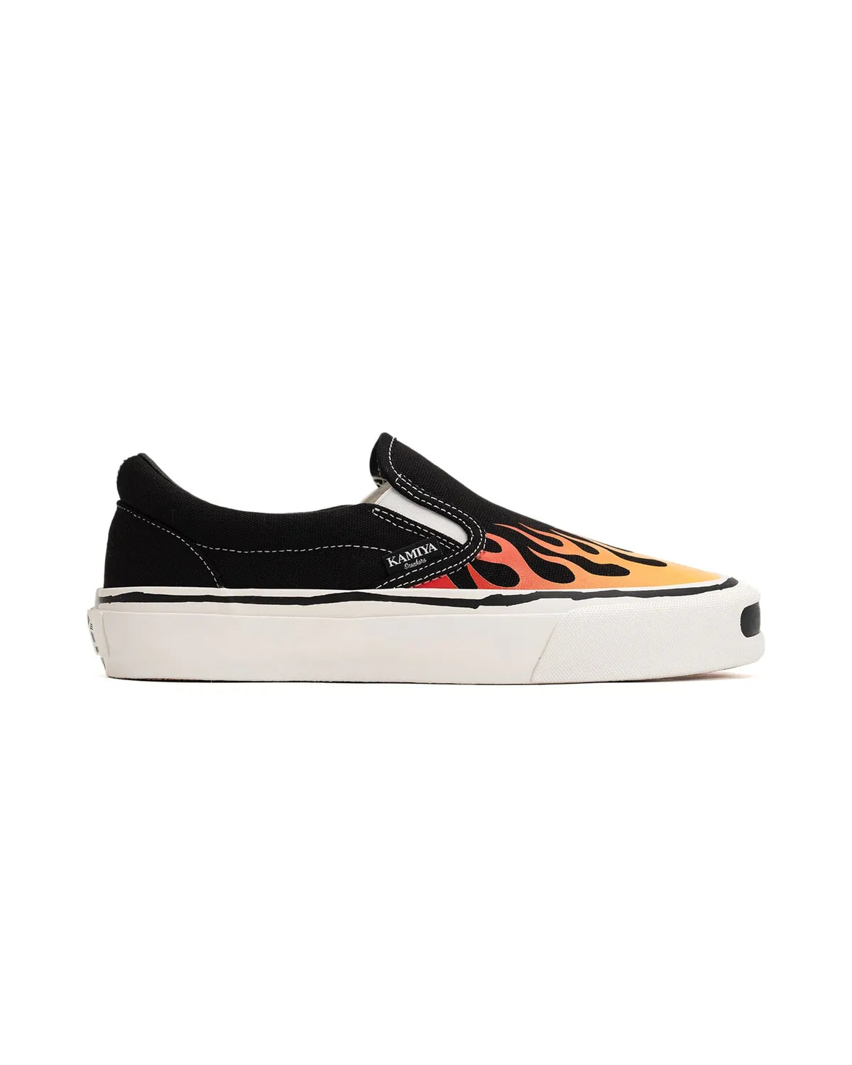 KAMIYA の "Cornell"Fire Pattern Vulcanized Slip on Sneaker (G14FW704)