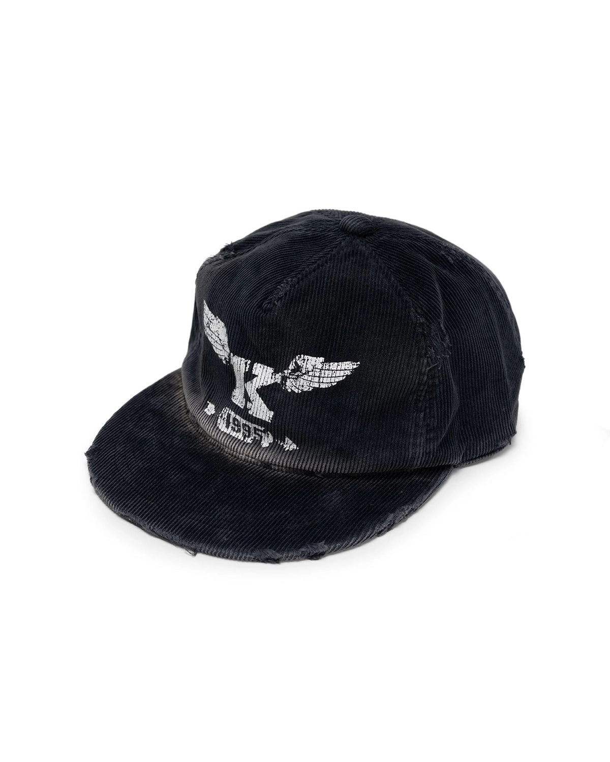 KAMIYA の “K-Wing” Distressed Cap (G15CA104)