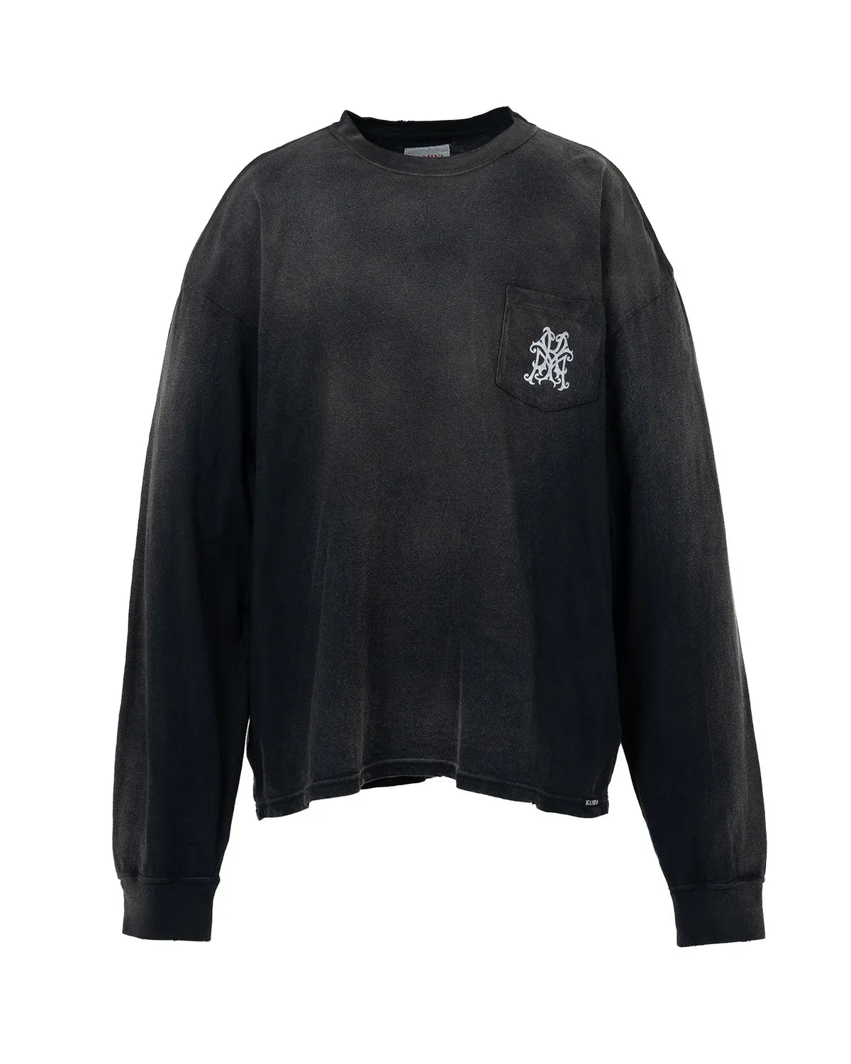 KAMIYA の "Messenger Bird" Distressed Pocket L/S T-shirt (G15LT086)