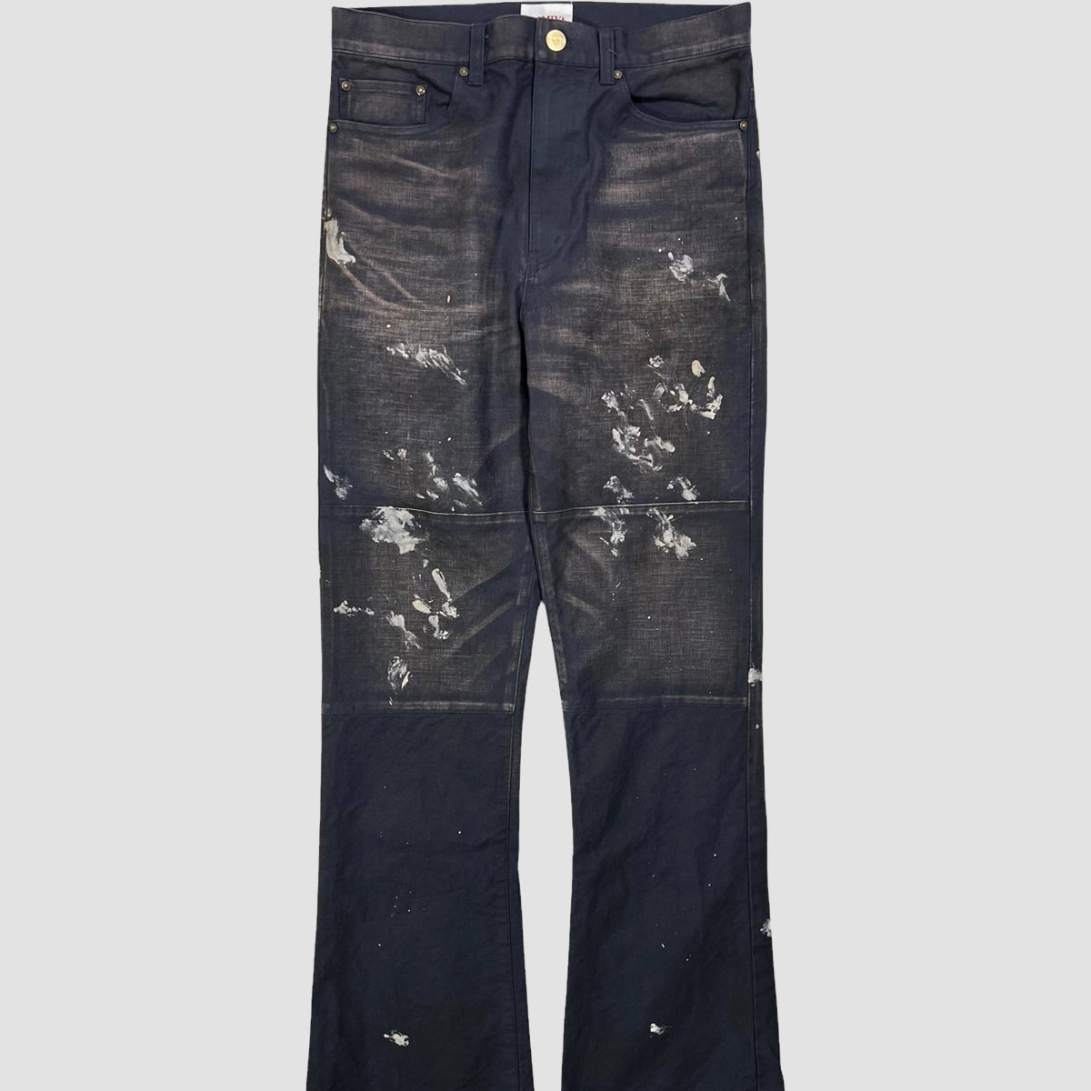 KAMIYA_SERGE_PRINT_PANTS_G14PT