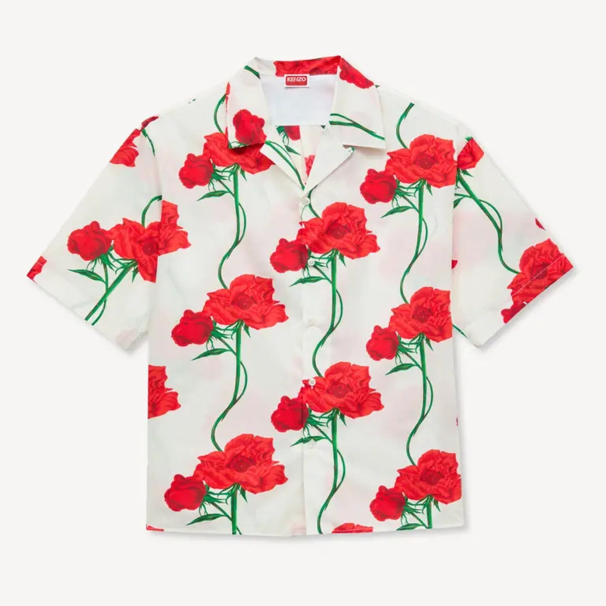 KENZO(ケンゾー) / 'KENZO Archive Rose' ハワイアン ショートスリーブ