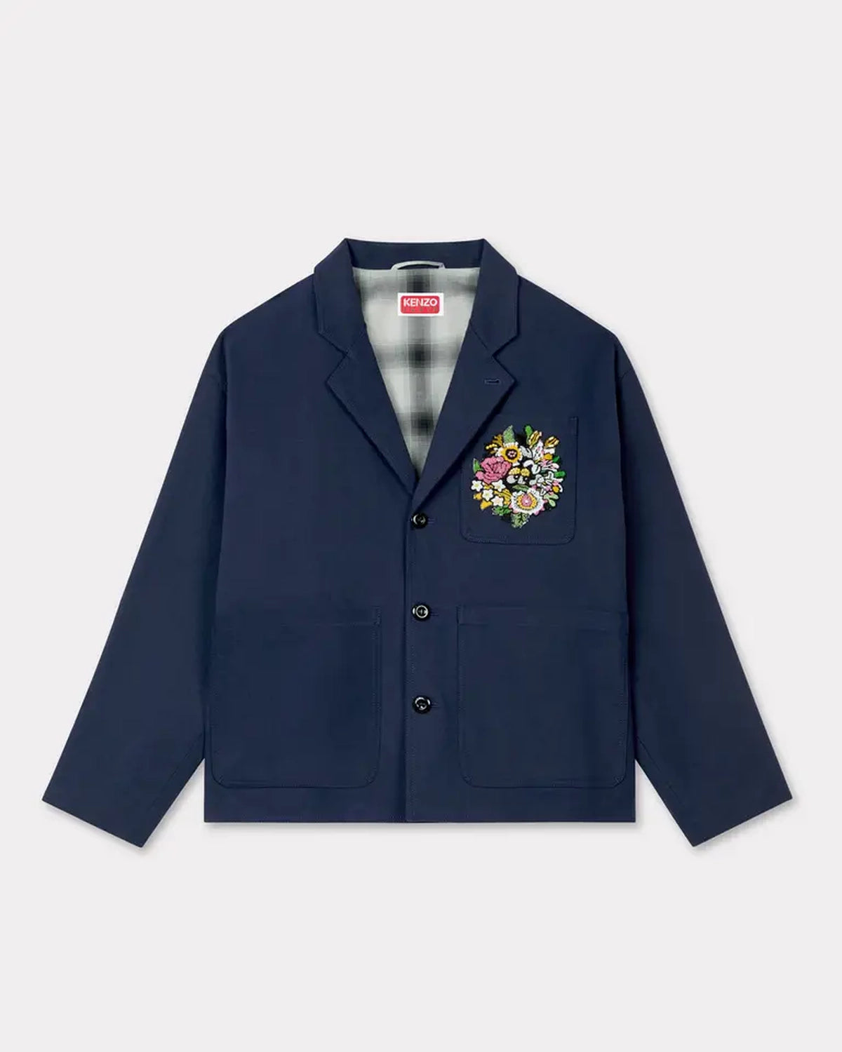KENZO の 'KENZO by Verdy' エンブロイド ワークウエア ジャケット (FF55VE2319GV)