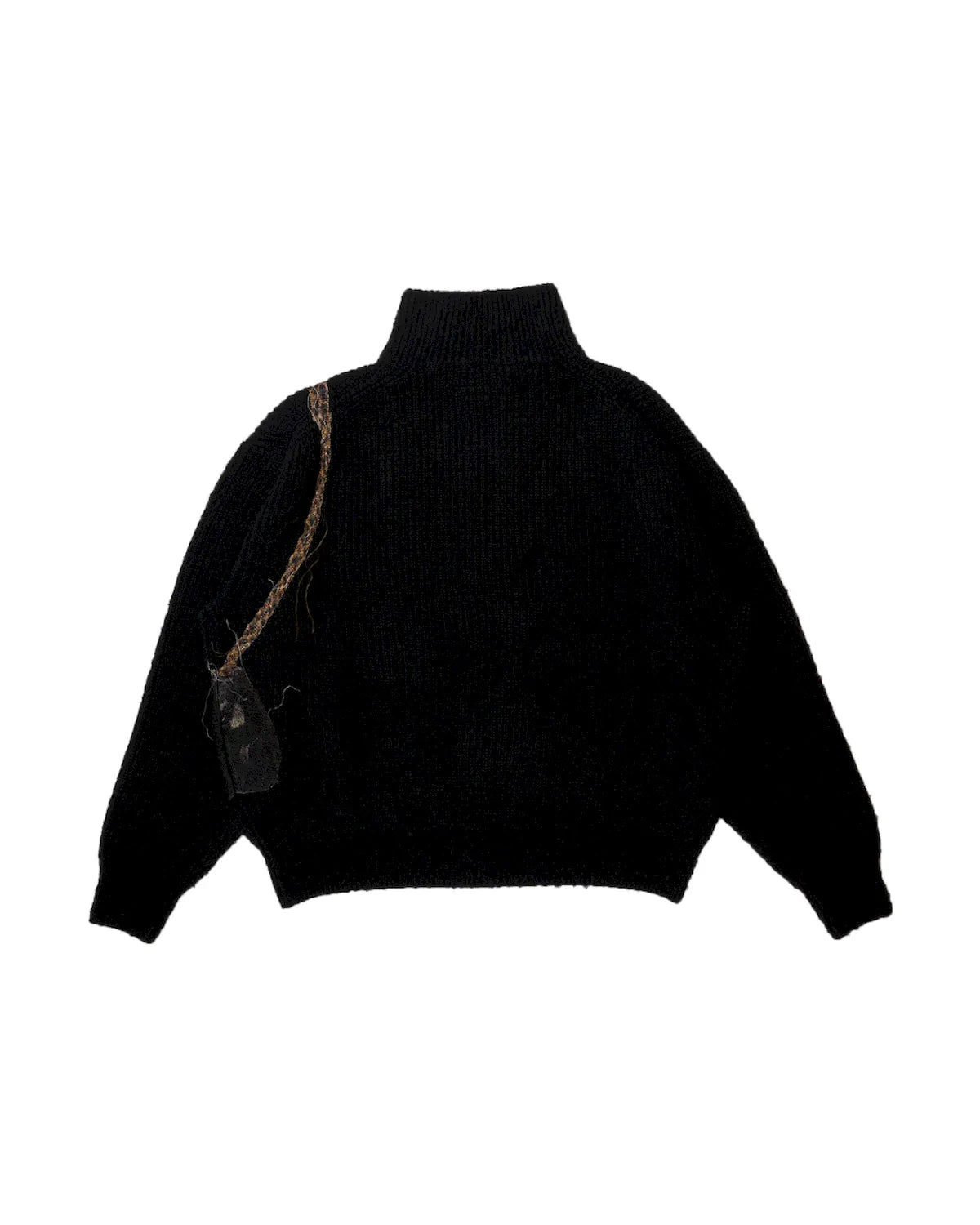 doublet / TROMPE L’OEIL EMBROIDERY HALF ZIP KNIT (26AW56KN229)
