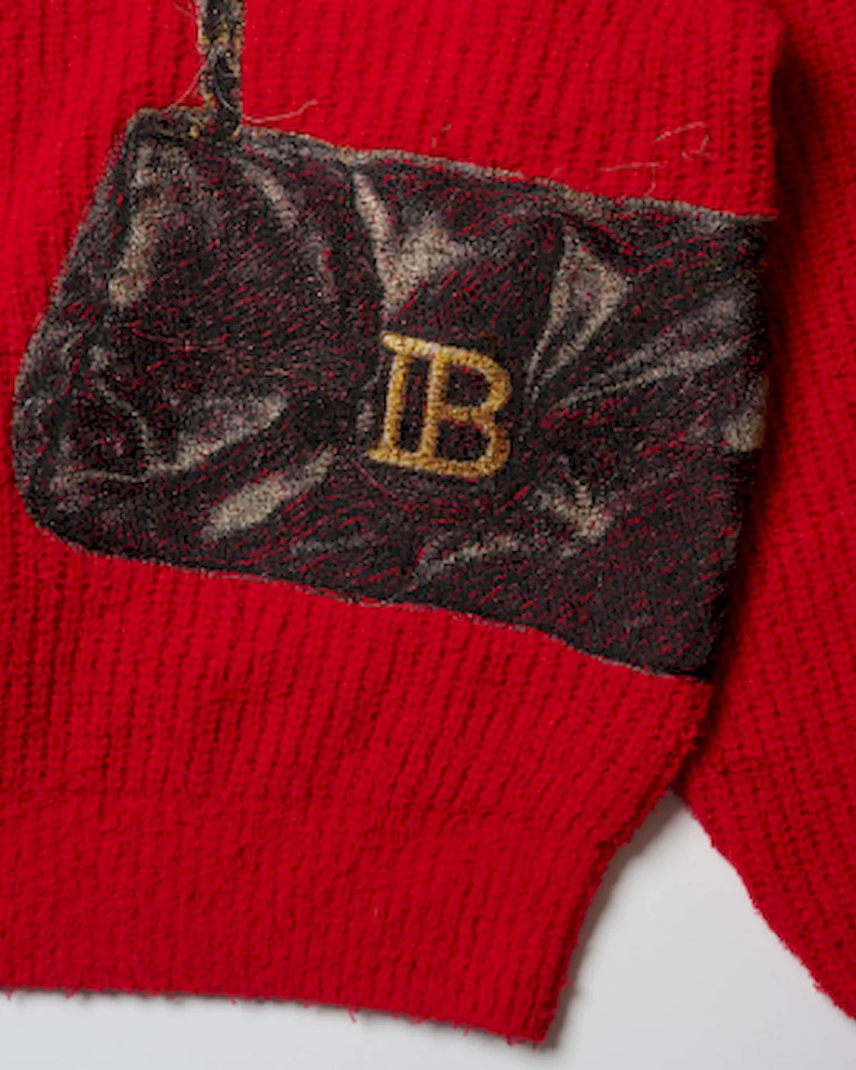doublet / TROMPE L’OEIL EMBROIDERY HALF ZIP KNIT (26AW56KN229)