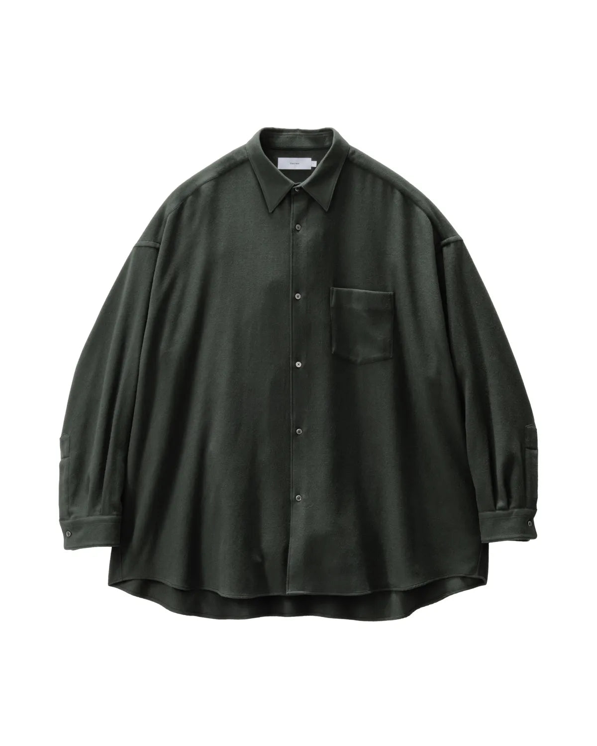 Graphpaper / Extra Fine Wool Viyella Oversized Regular Collar Shirt (GM253-50385)