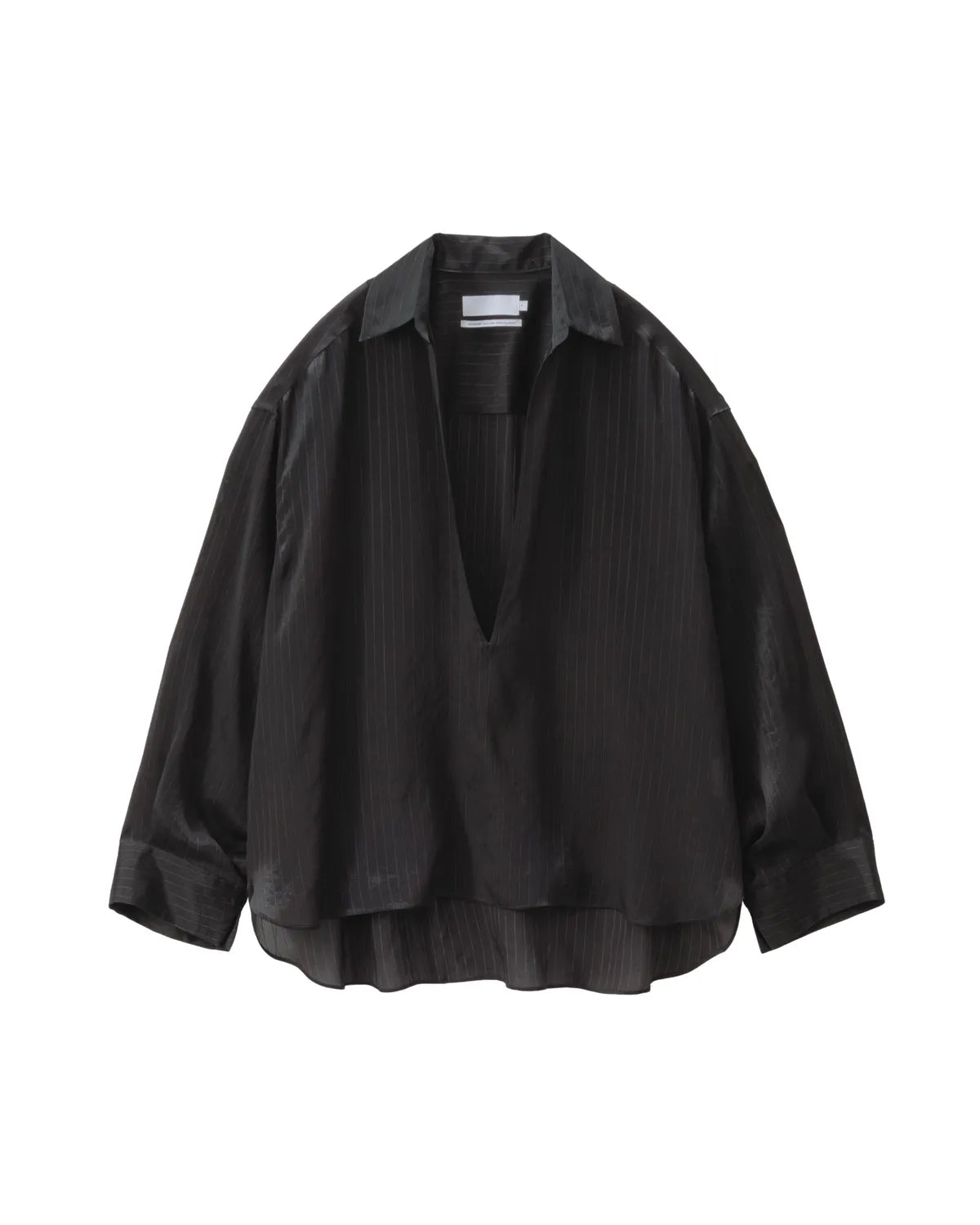 Graphpaper / Cupro Stripe Skipper Blouse (GL253-50415)