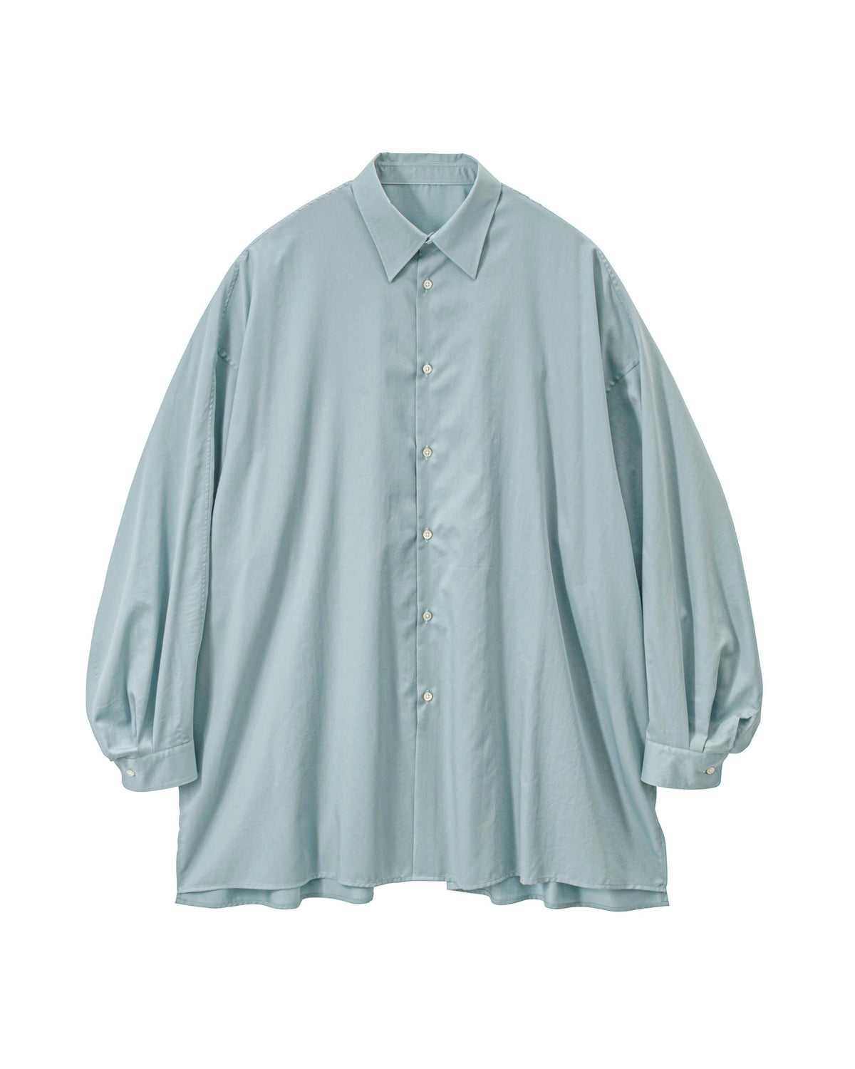 Graphpaper / Silicon Poplin Deep Slit Regular Collar Shirt (GL261-50183)