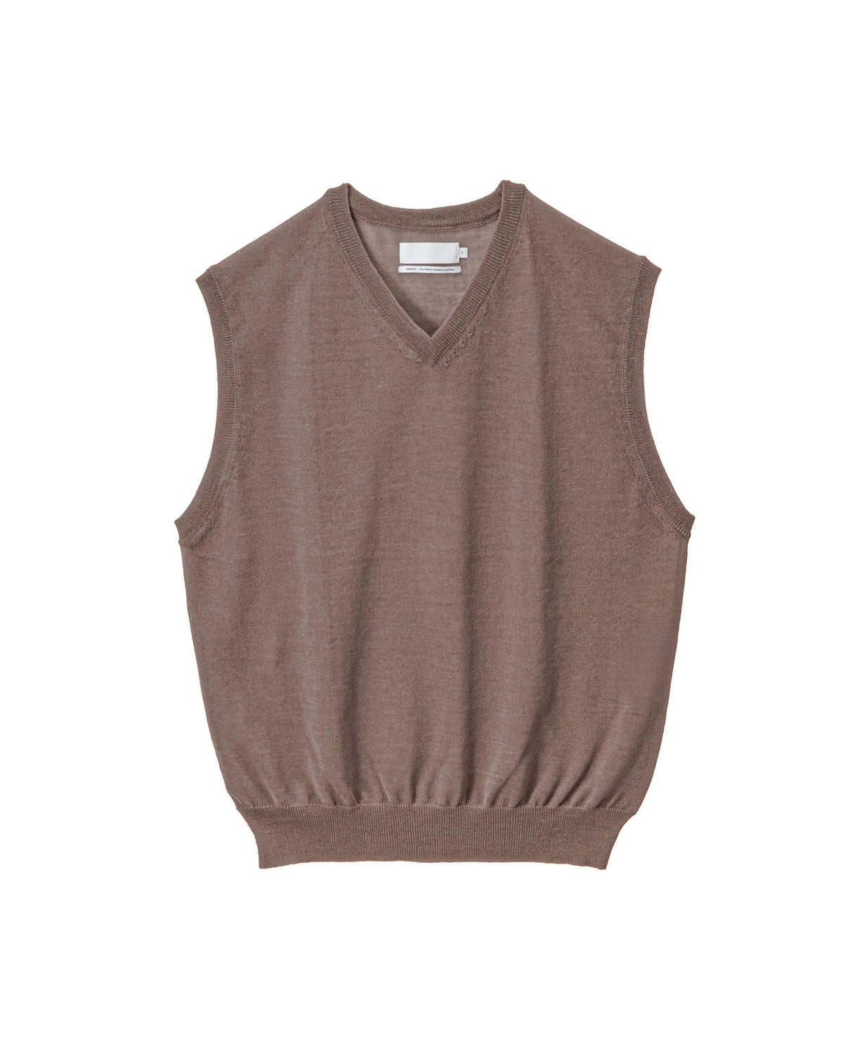 Graphpaper / Coiled Wool Nylon V Neck Knit Vest (GL261-80431)